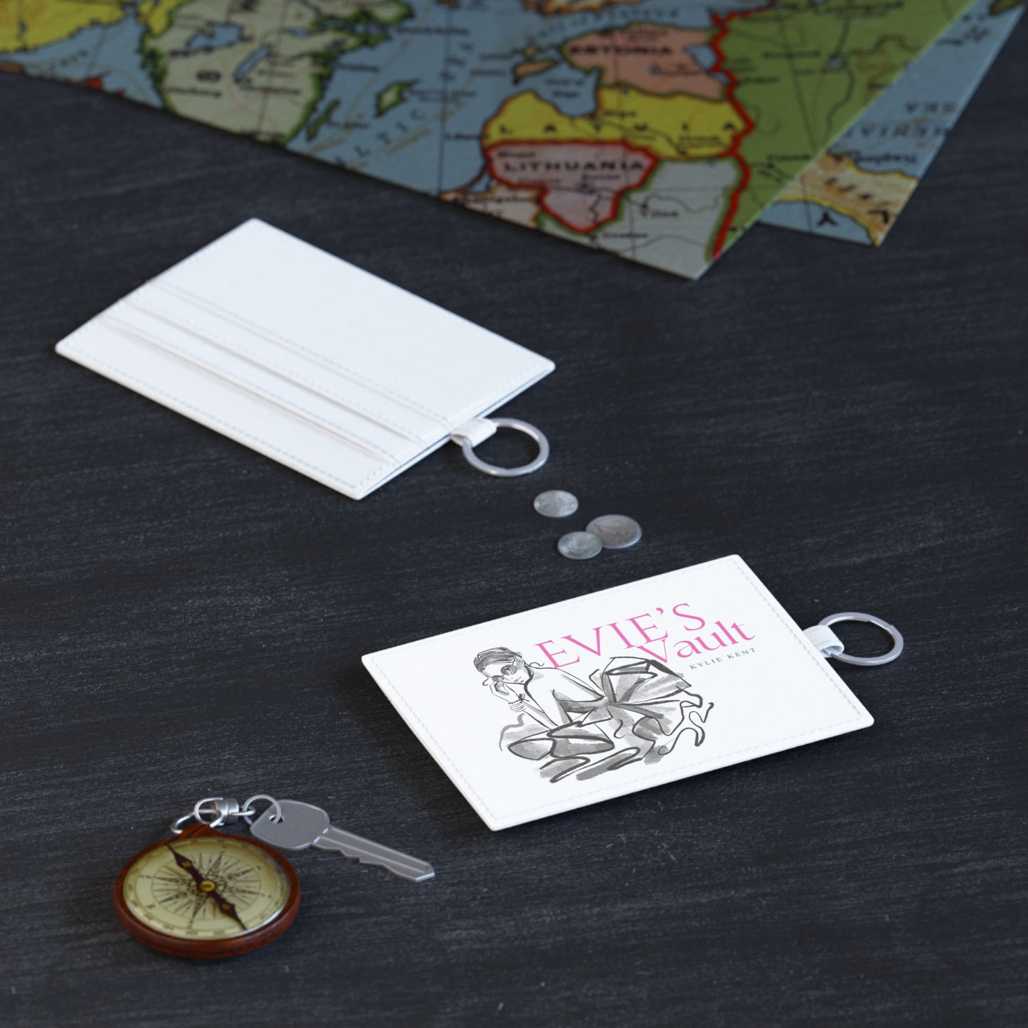 Evie's Vault Saffiano Leather Card Holder
