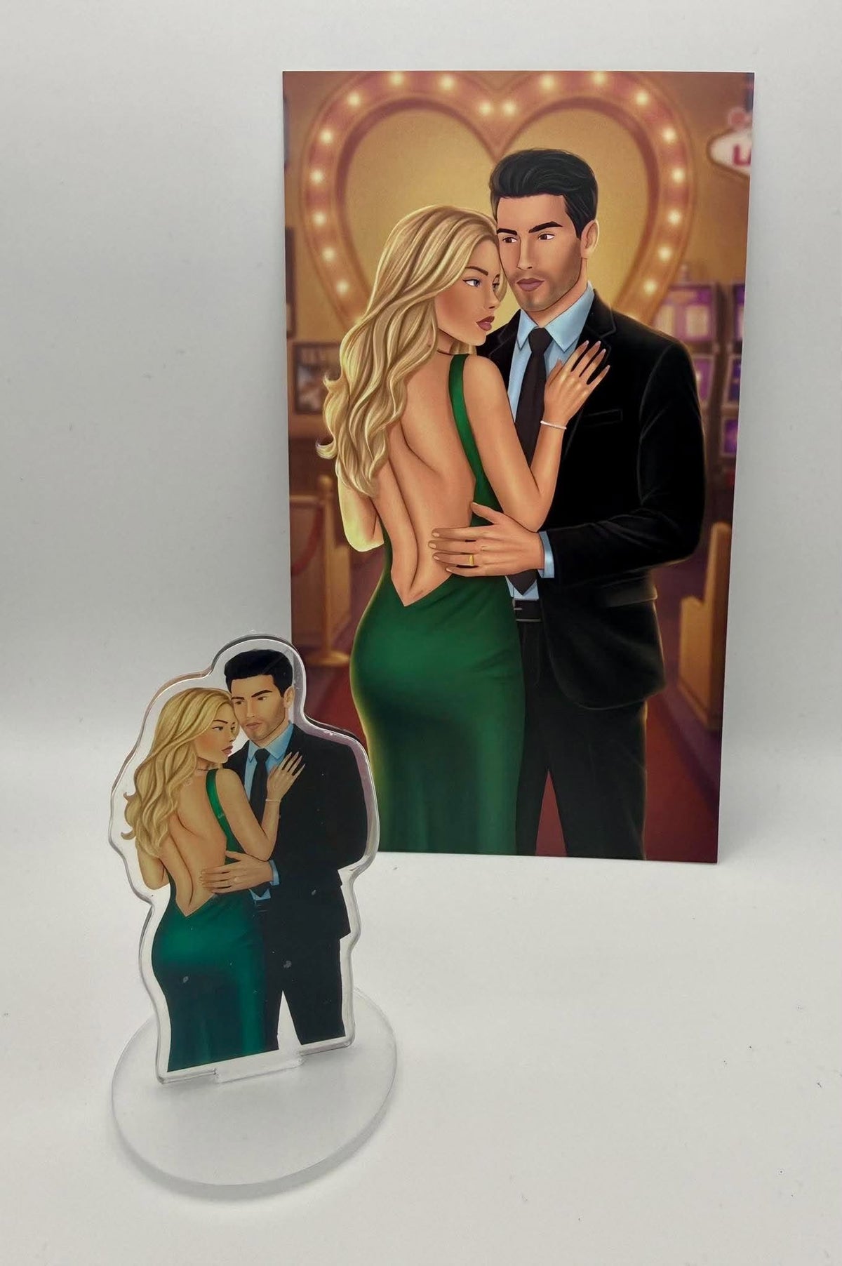 Merciless Devil Acrylic Standee & Postcard Set — Matteo & Savvy