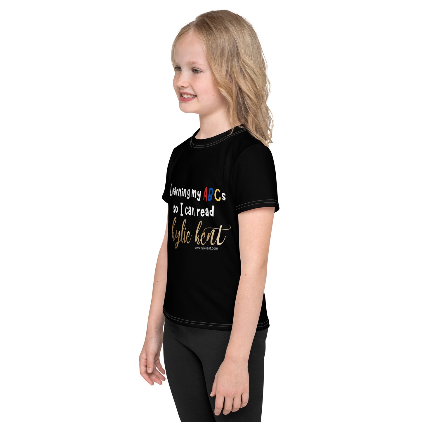 Learning my ABCs Kids crew neck t-shirt