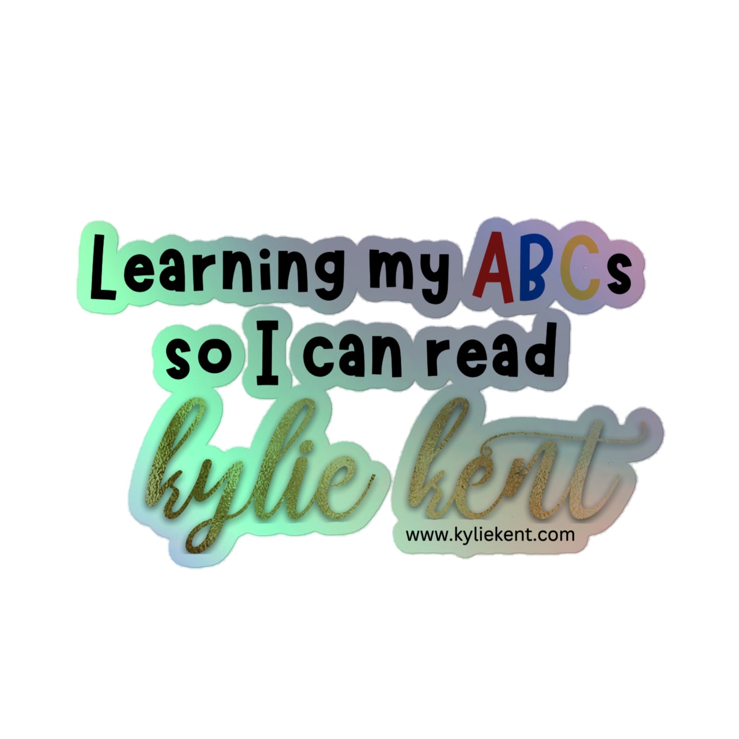 Learning my ABCs Holographic stickers