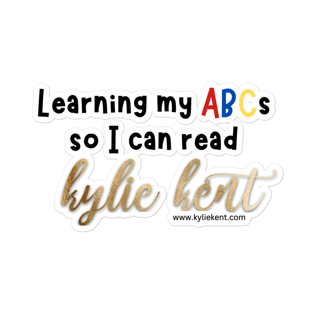 Learning my ABCs Bubble-free stickers