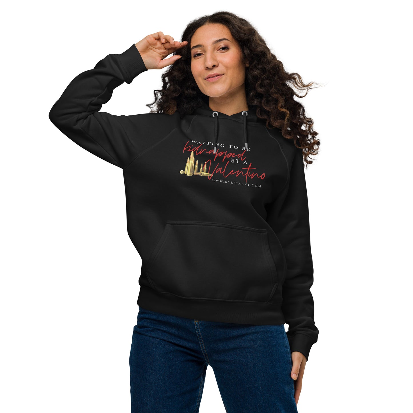 Kidnapped Unisex eco raglan hoodie
