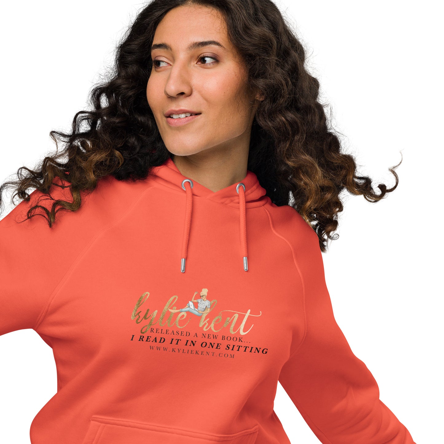 New Book Unisex eco raglan hoodie
