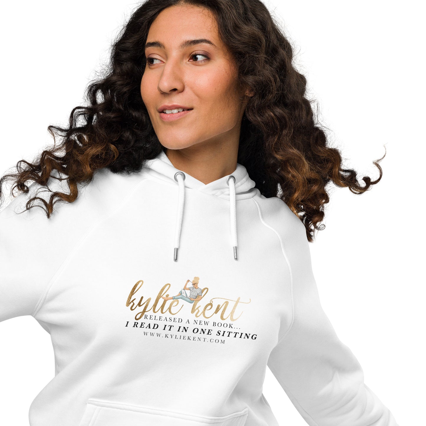 New Book Unisex eco raglan hoodie