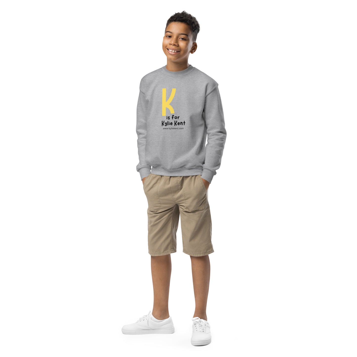 k is for Kylie Youth crewneck sweatshirt