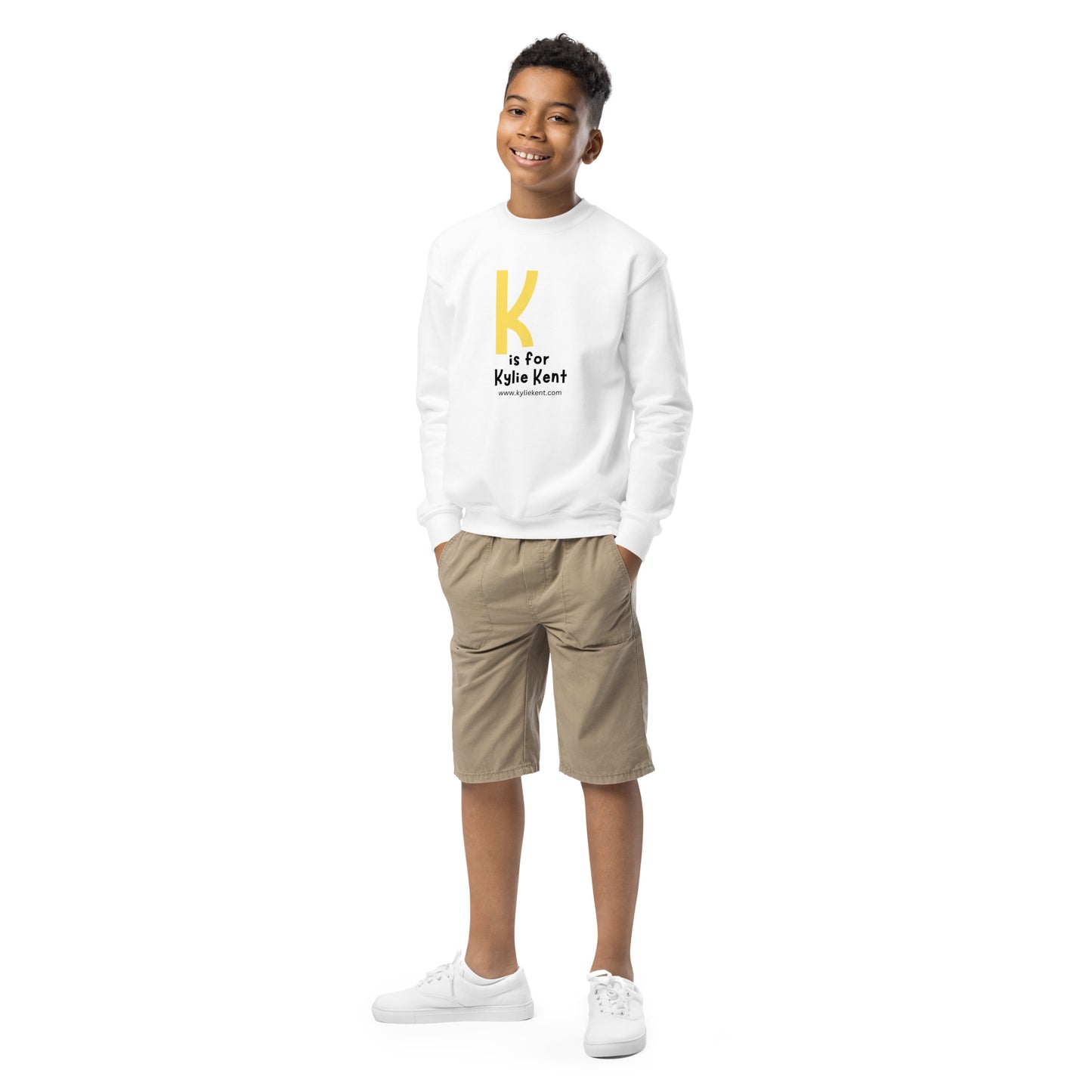 k is for Kylie Youth crewneck sweatshirt
