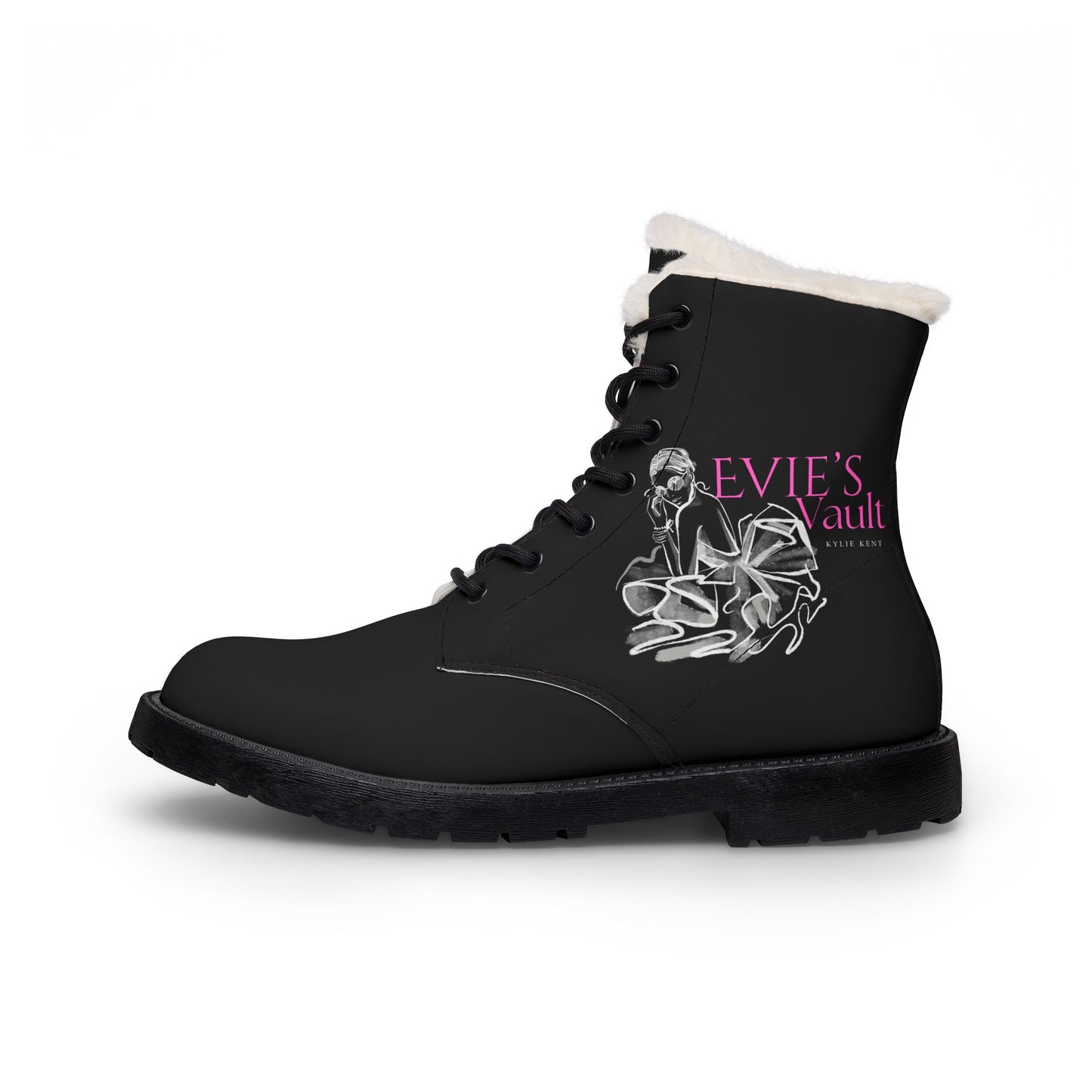 Evie's Vault Women's Fur and Leather Boots
