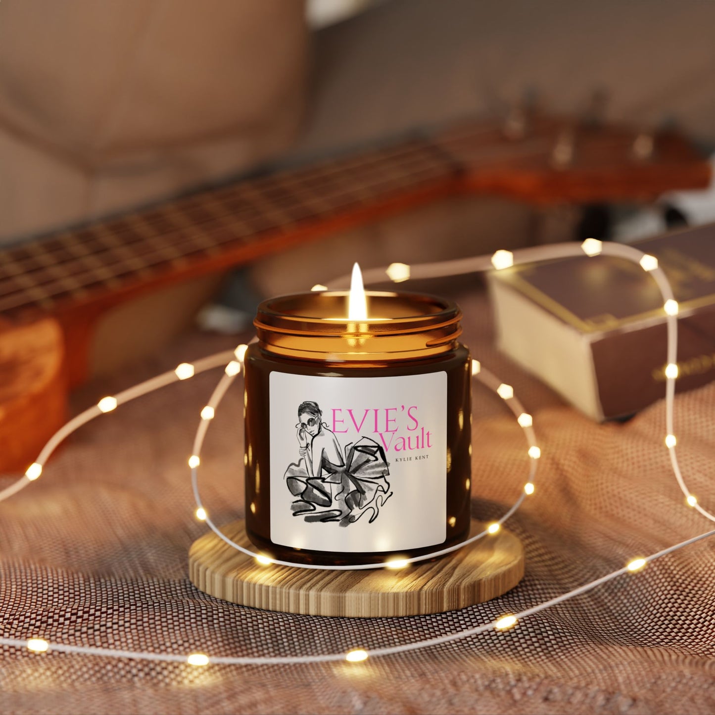 Evie's Vault Scented Soy Candle (Multi-Size, Amber Jar)