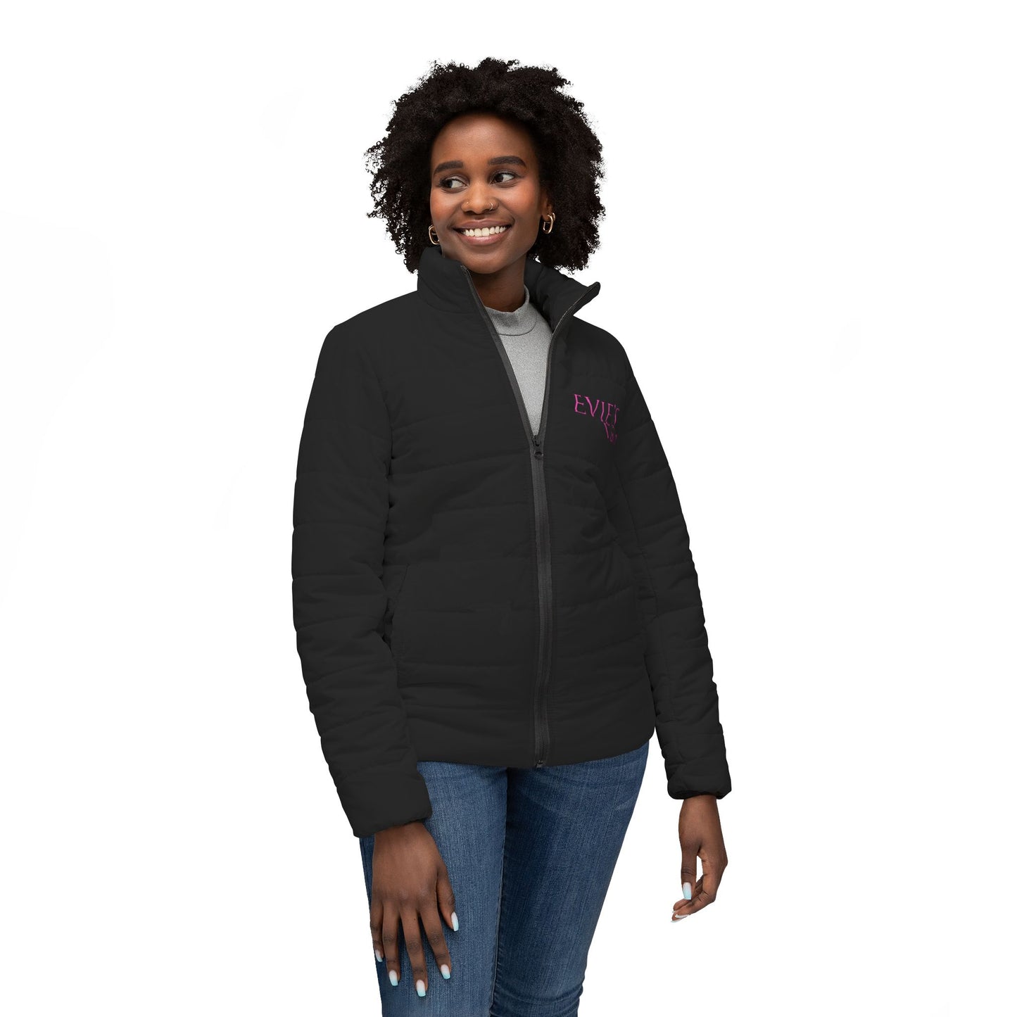Evie's Vault Women’s Puffer Jacket (AOP)
