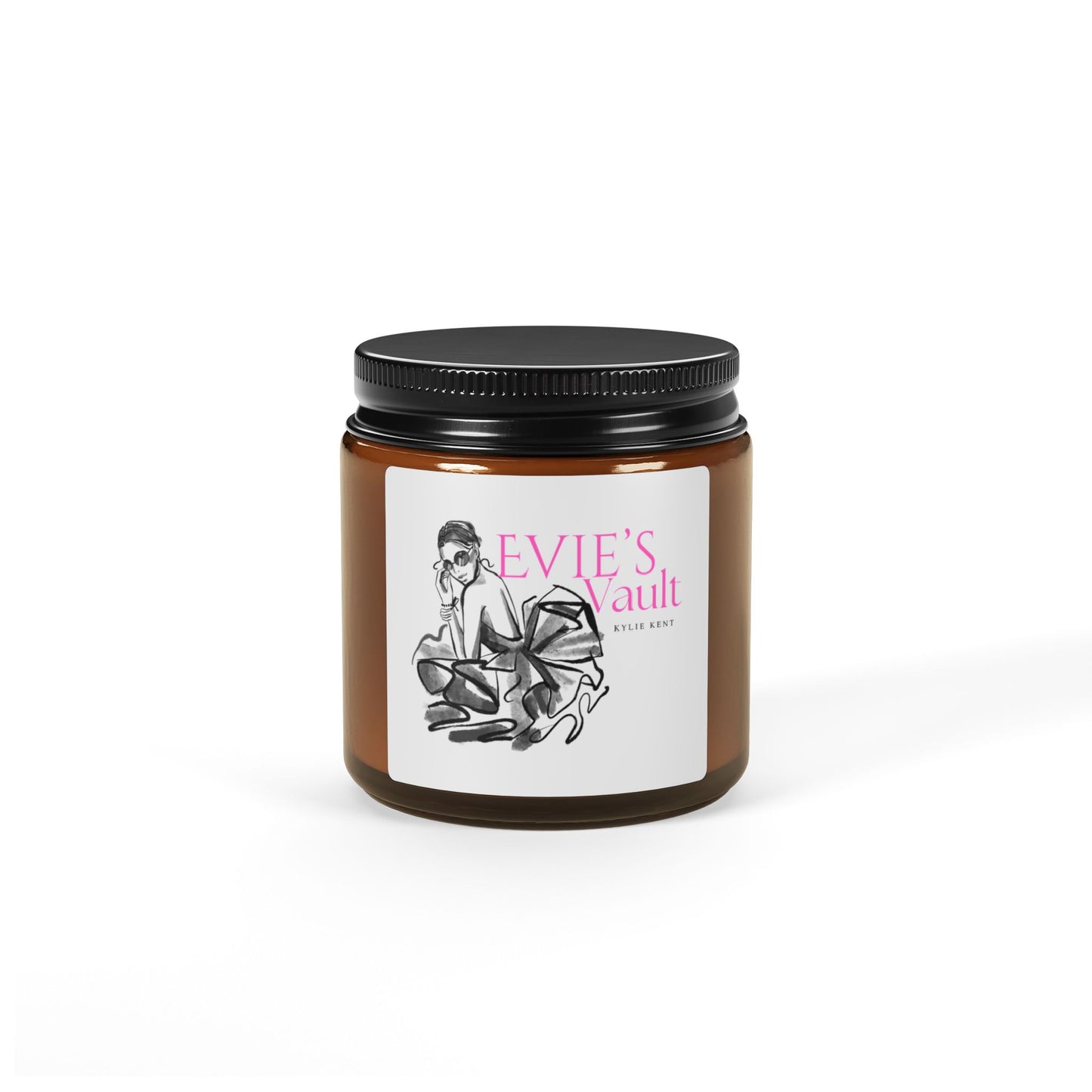 Evie's Vault Scented Soy Candle (Multi-Size, Amber Jar)