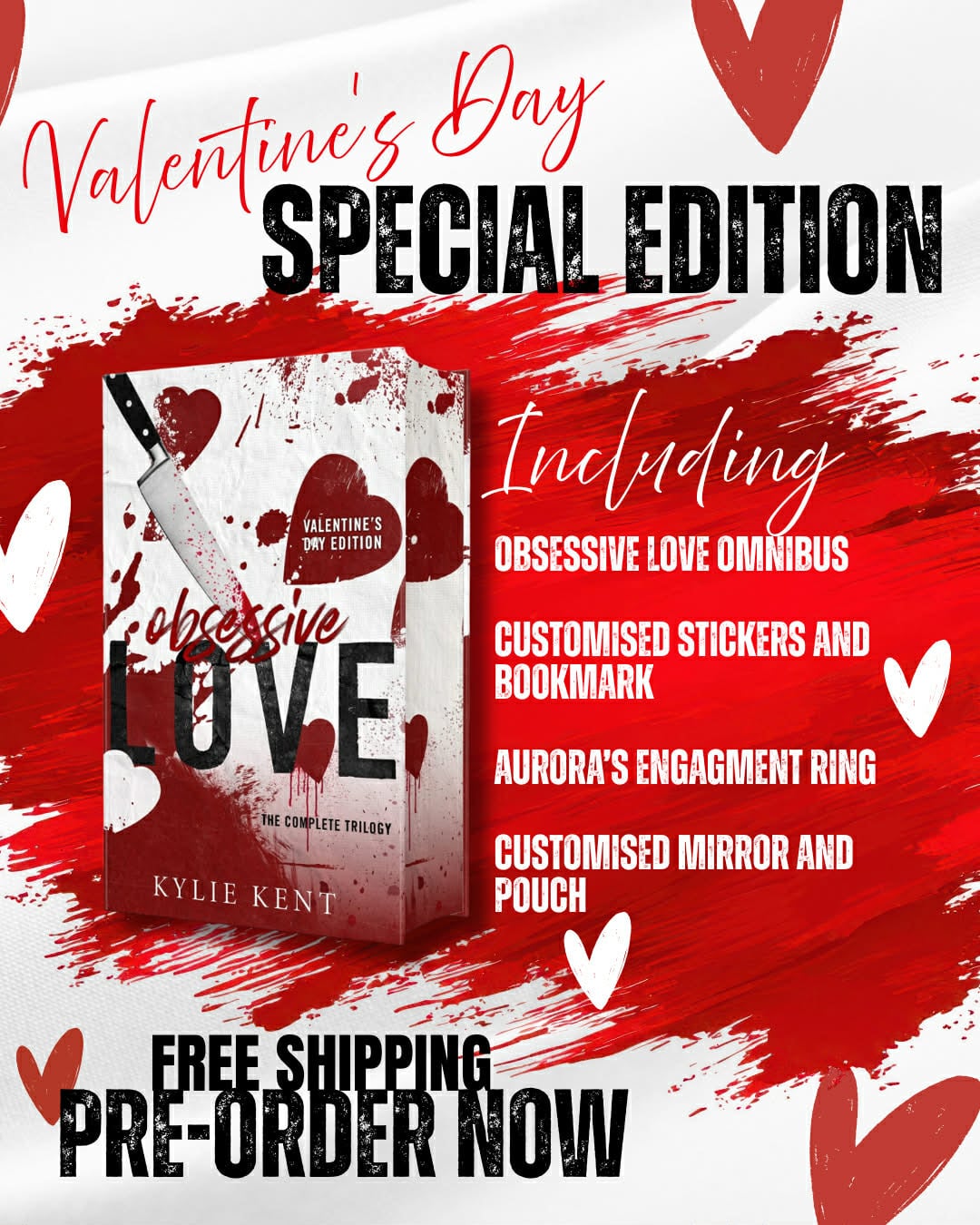 FREE Shipping!!! Obsessive Love Trilogy Valentine's Day Omnibus