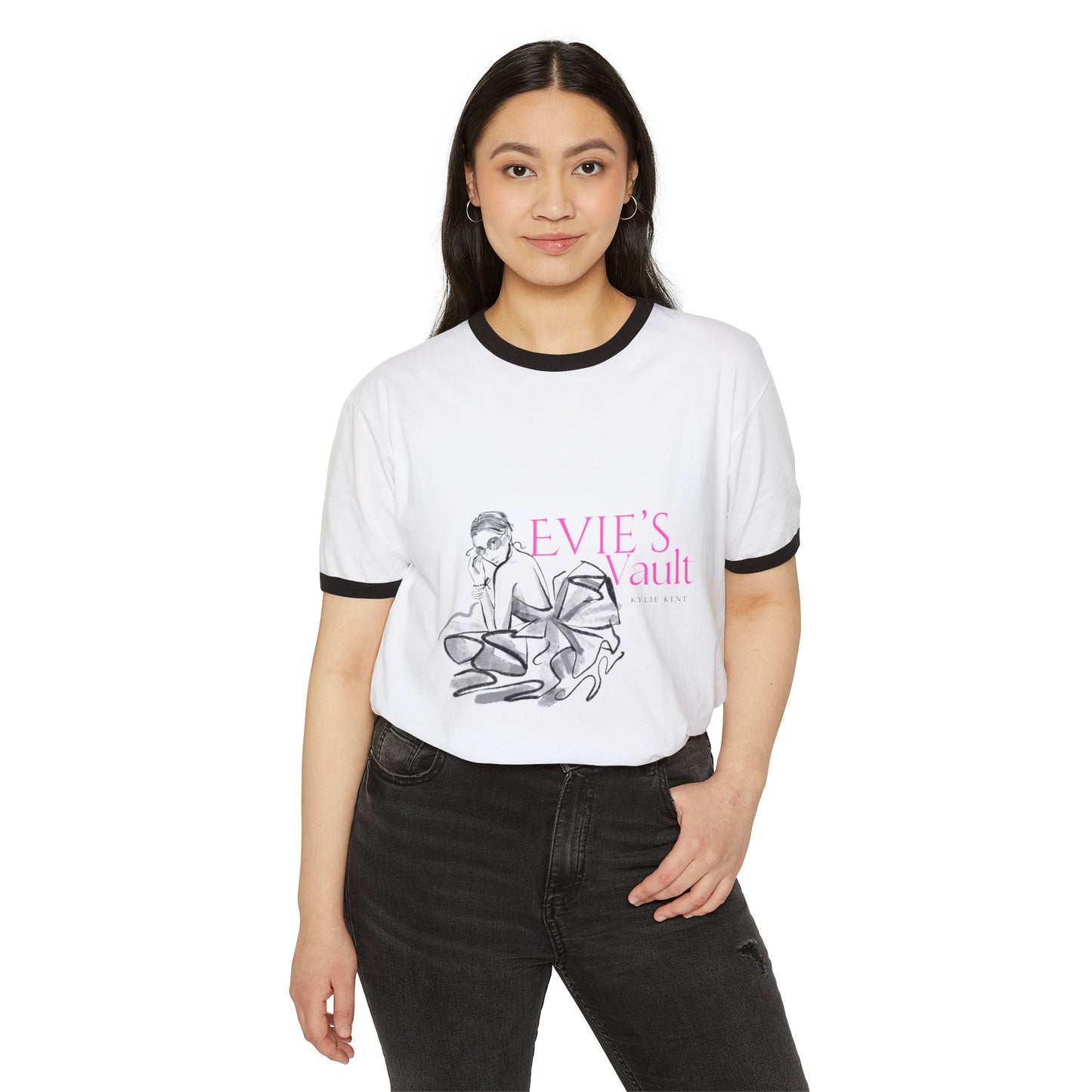 Evie's Vault Unisex Cotton Ringer T-Shirt