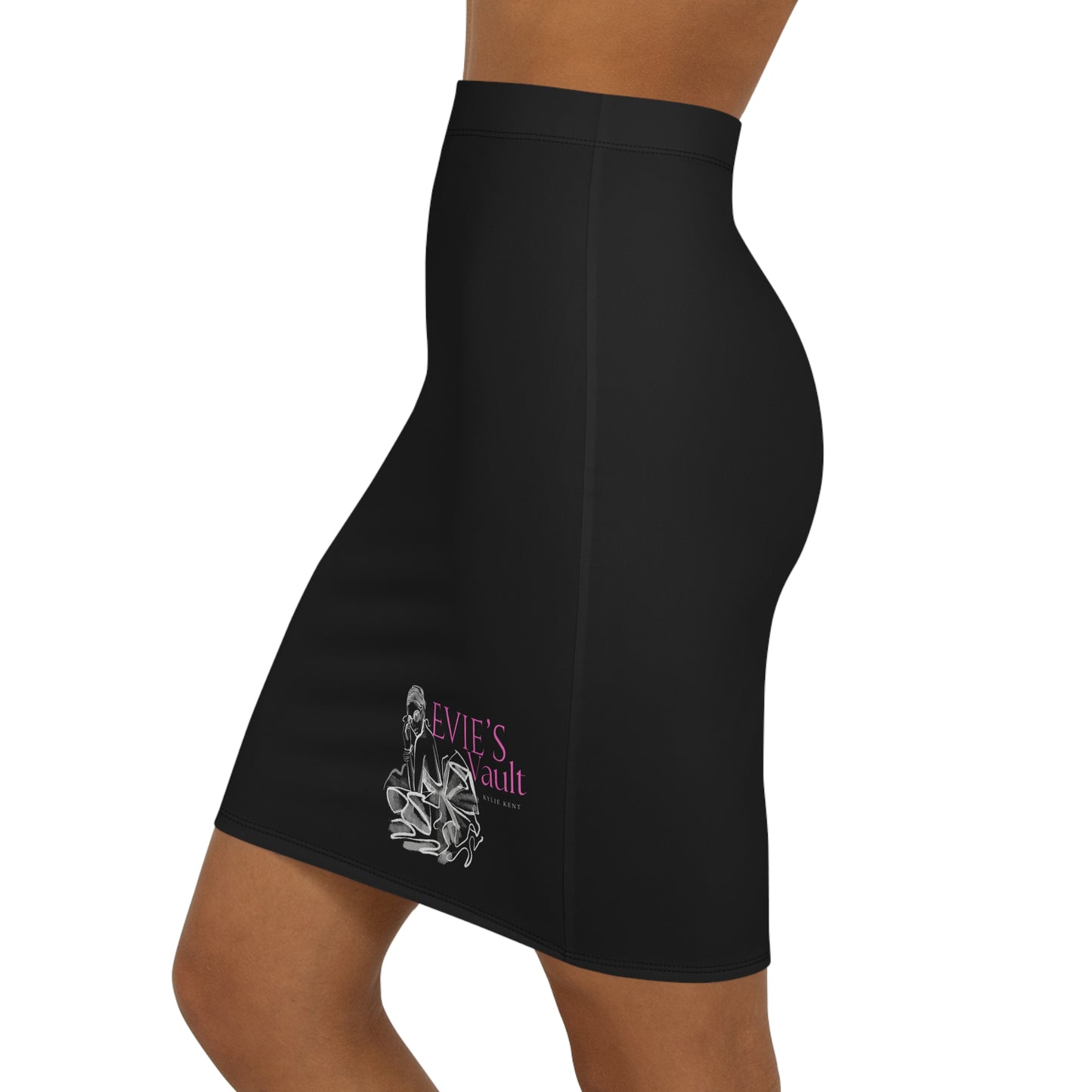 Evie's Vault Women's Mid-Waist Pencil Skirt