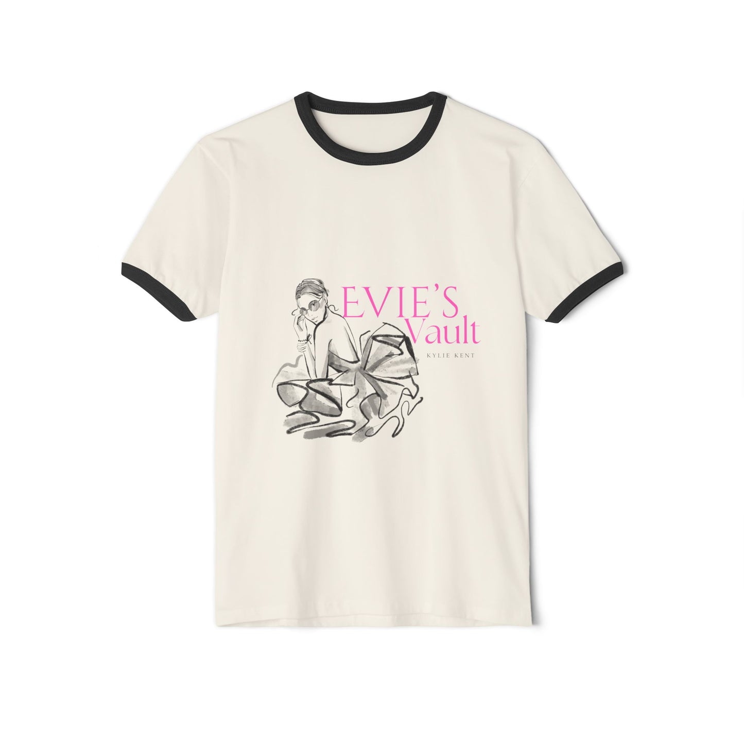 Evie's Vault Unisex Cotton Ringer T-Shirt
