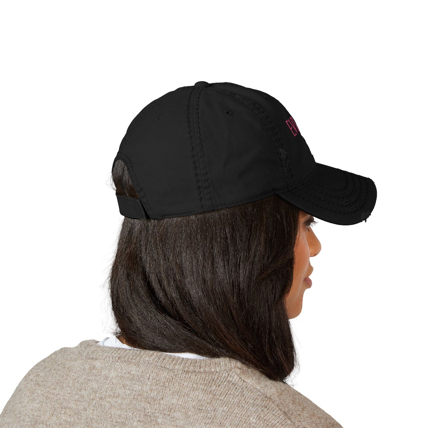 Evie's Vault Distressed Hat (Embroidery)