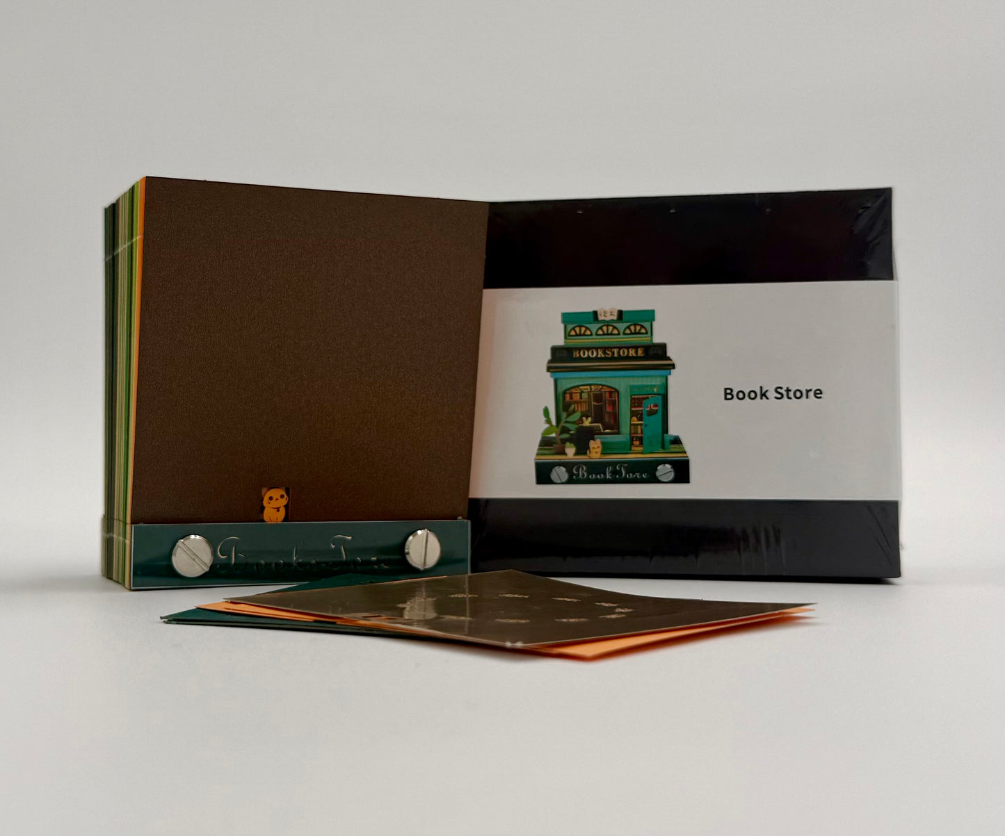 3D Bookstore Memo Pad – DIY Notepad Building Model