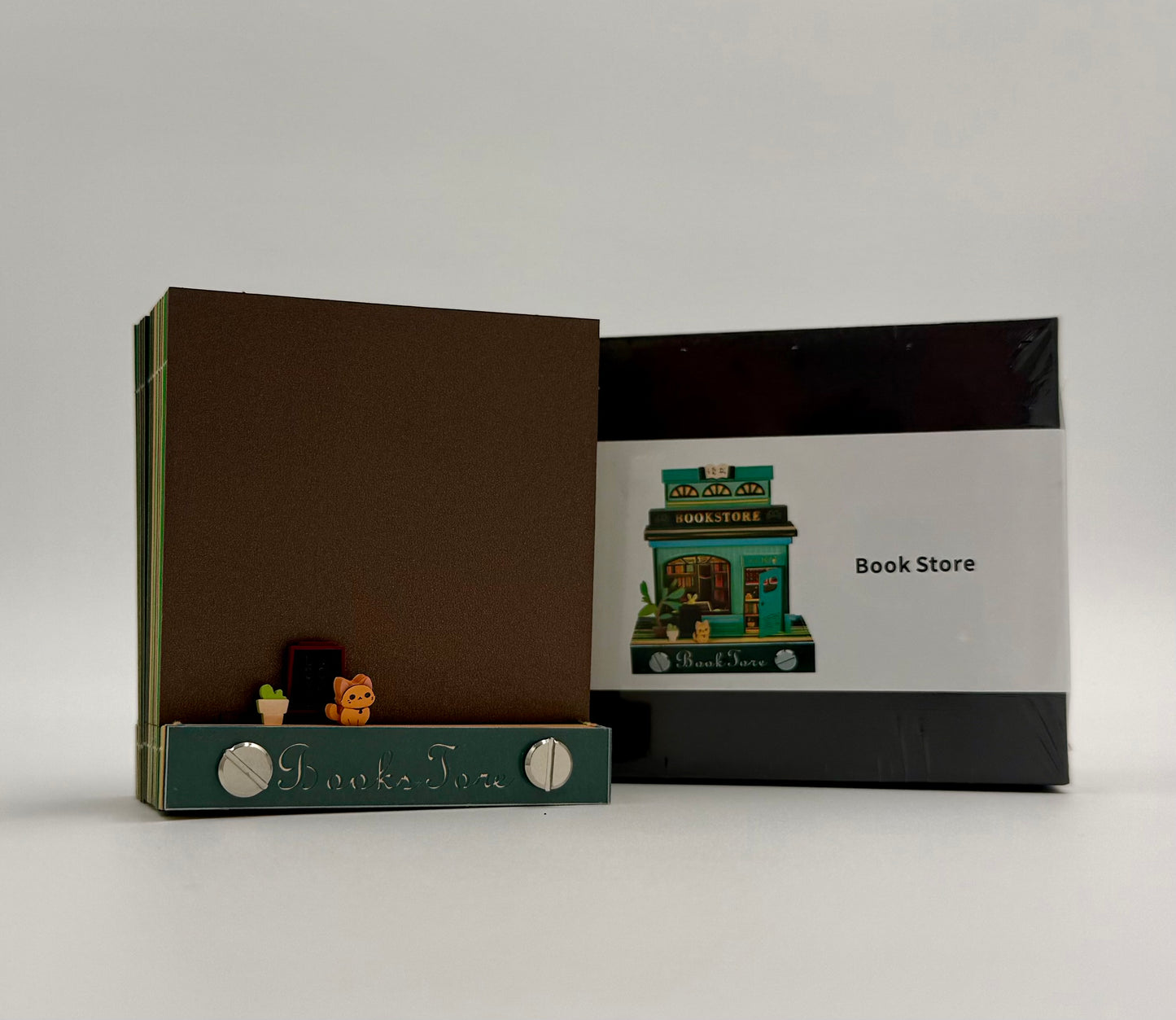 3D Bookstore Memo Pad – DIY Notepad Building Model