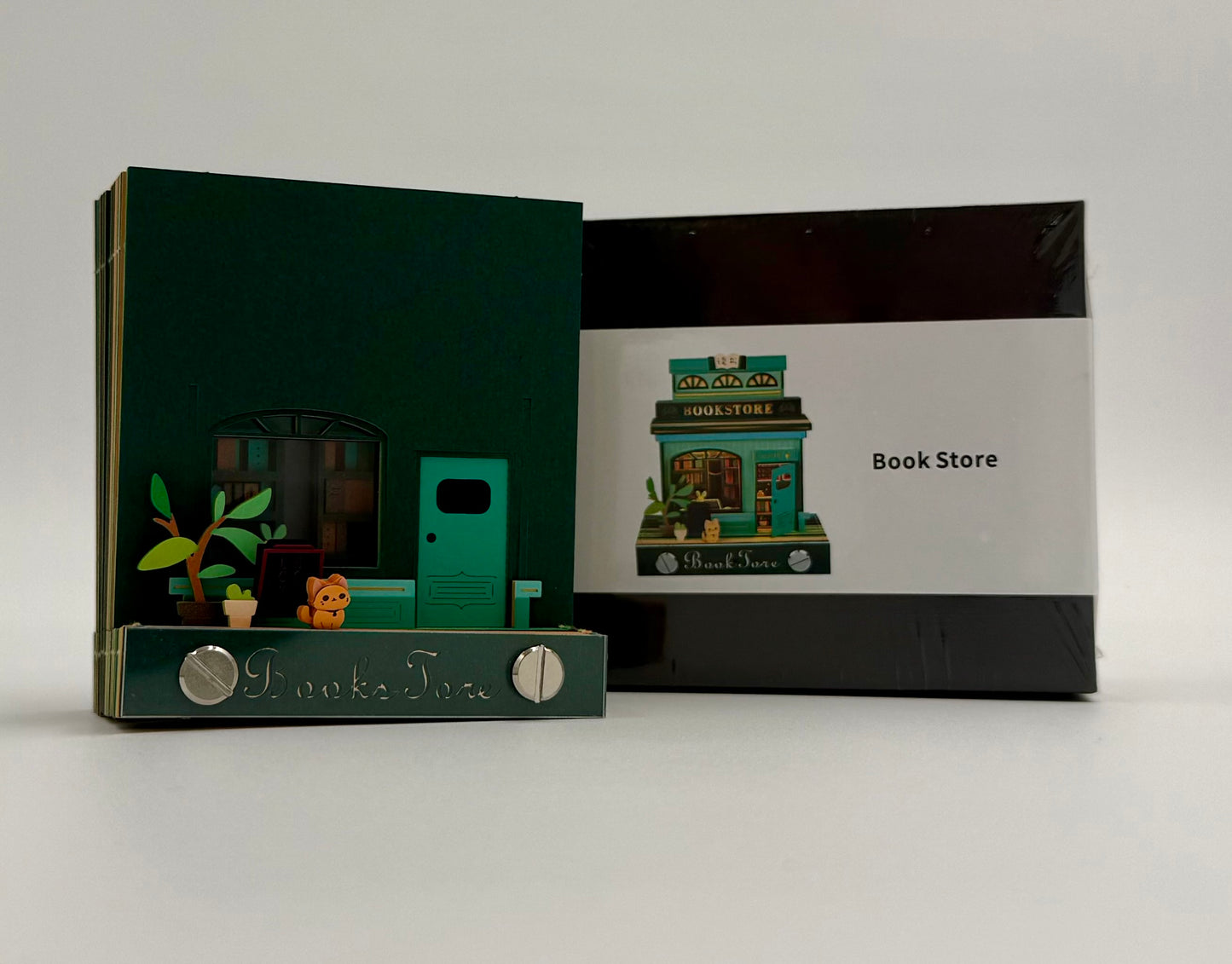 3D Bookstore Memo Pad – DIY Notepad Building Model