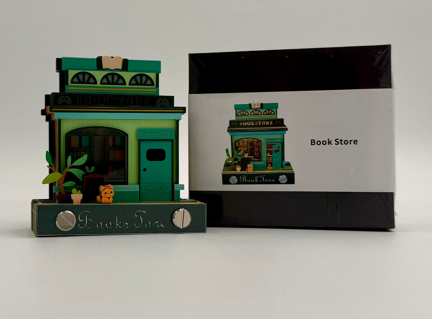 3D Bookstore Memo Pad – DIY Notepad Building Model