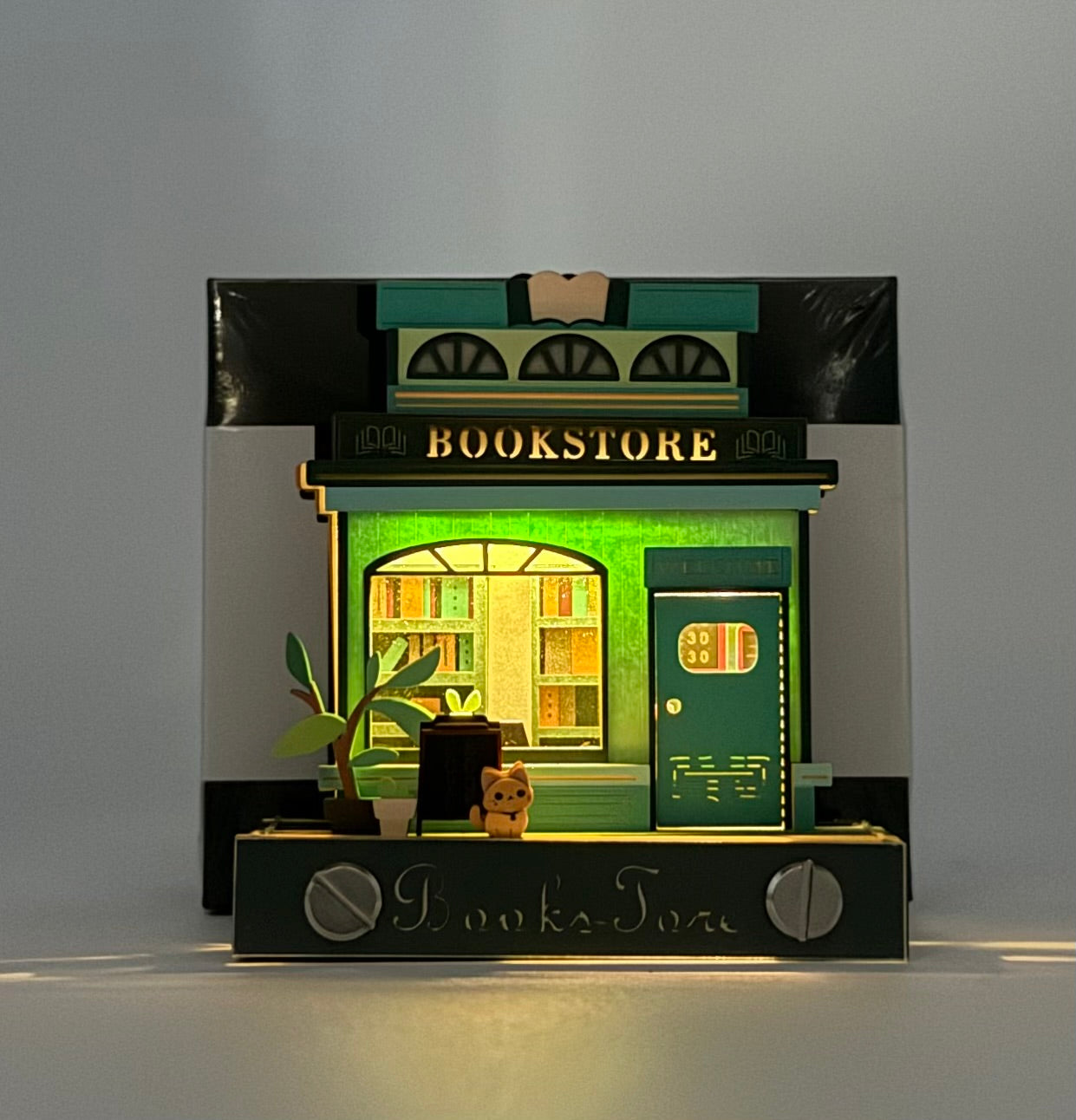 3D Bookstore Memo Pad – DIY Notepad Building Model