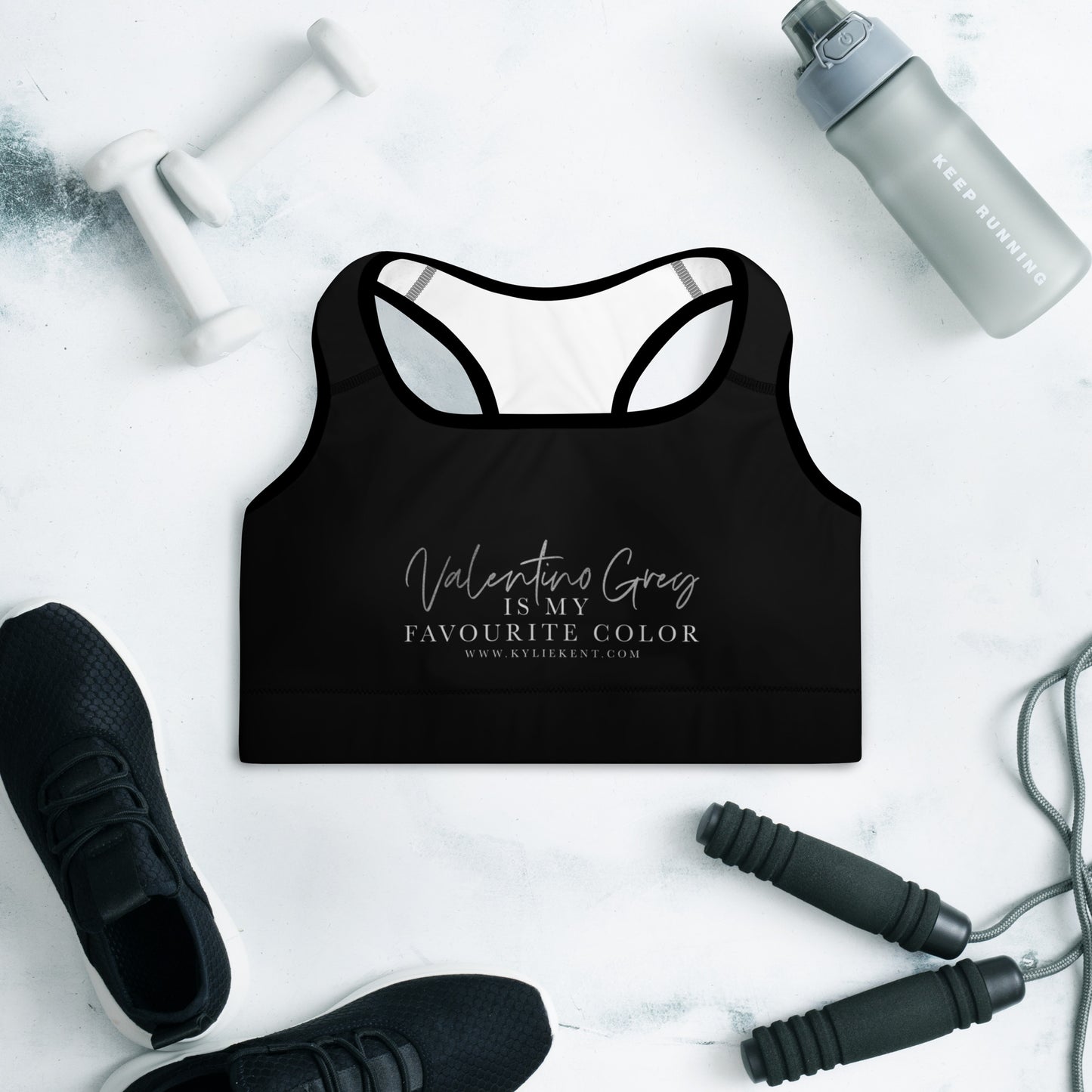 Valentino Grey Padded Sports Bra