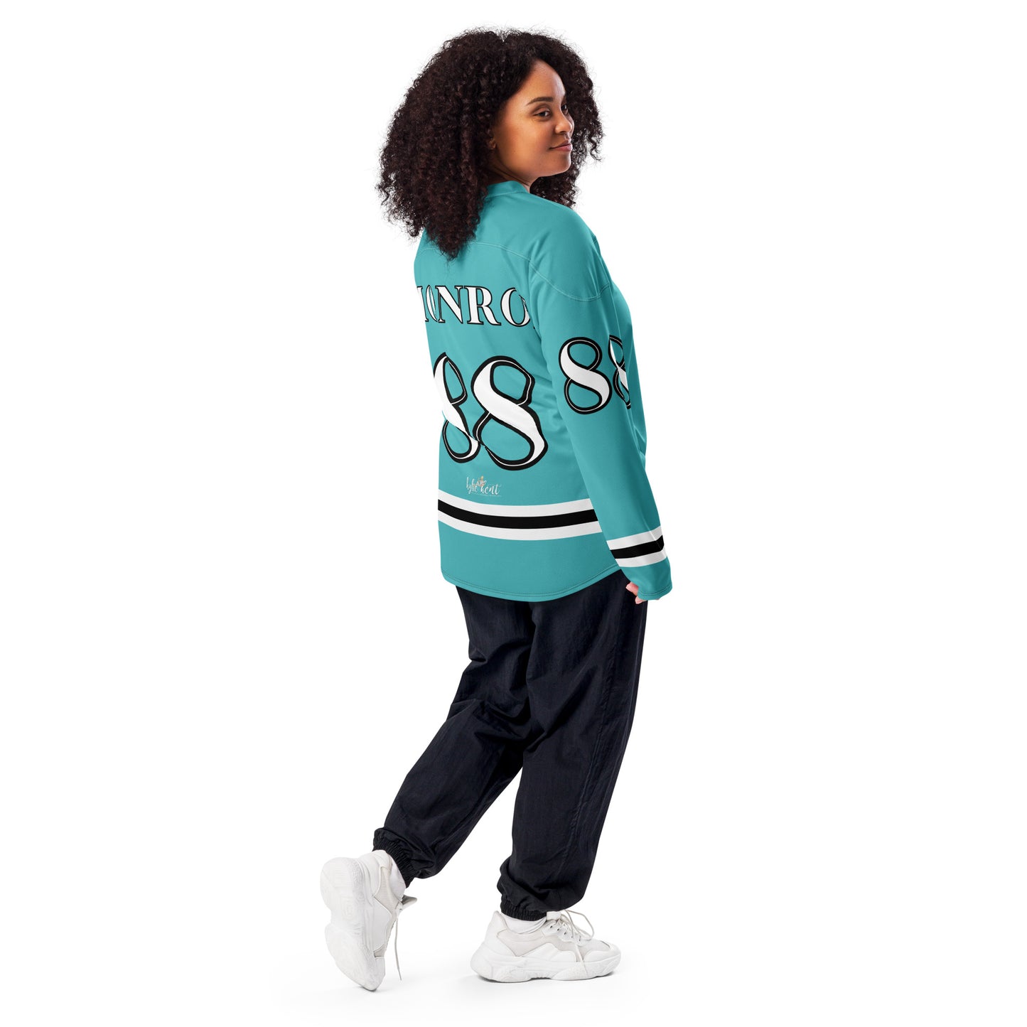 Monroe Away Recycled hockey fan jersey