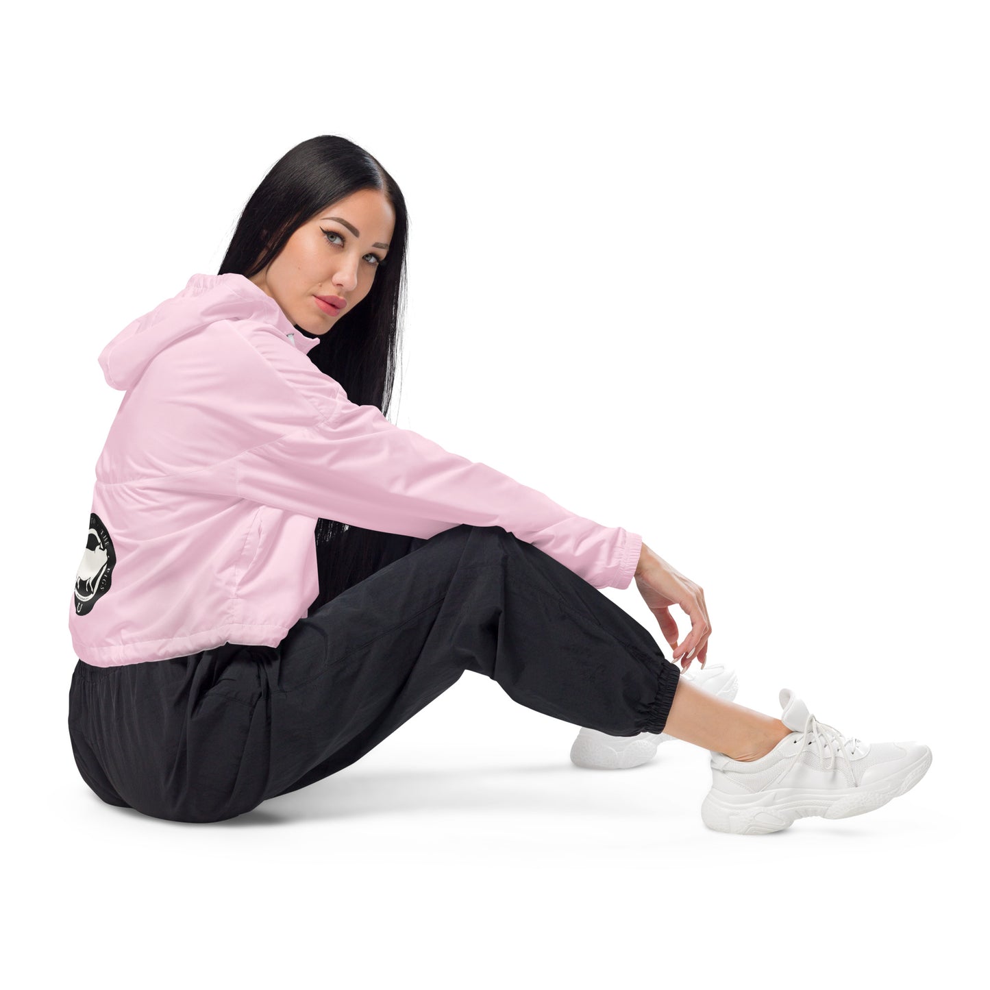 Feed 'em to the Pigs Women’s cropped windbreaker