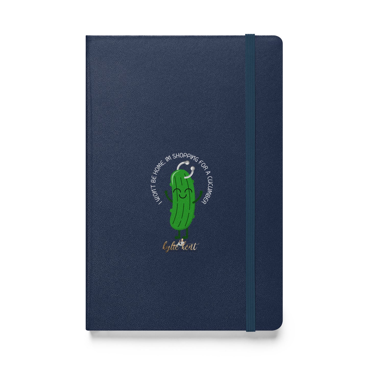 Cucumber Shopping Hardcover bound notebook