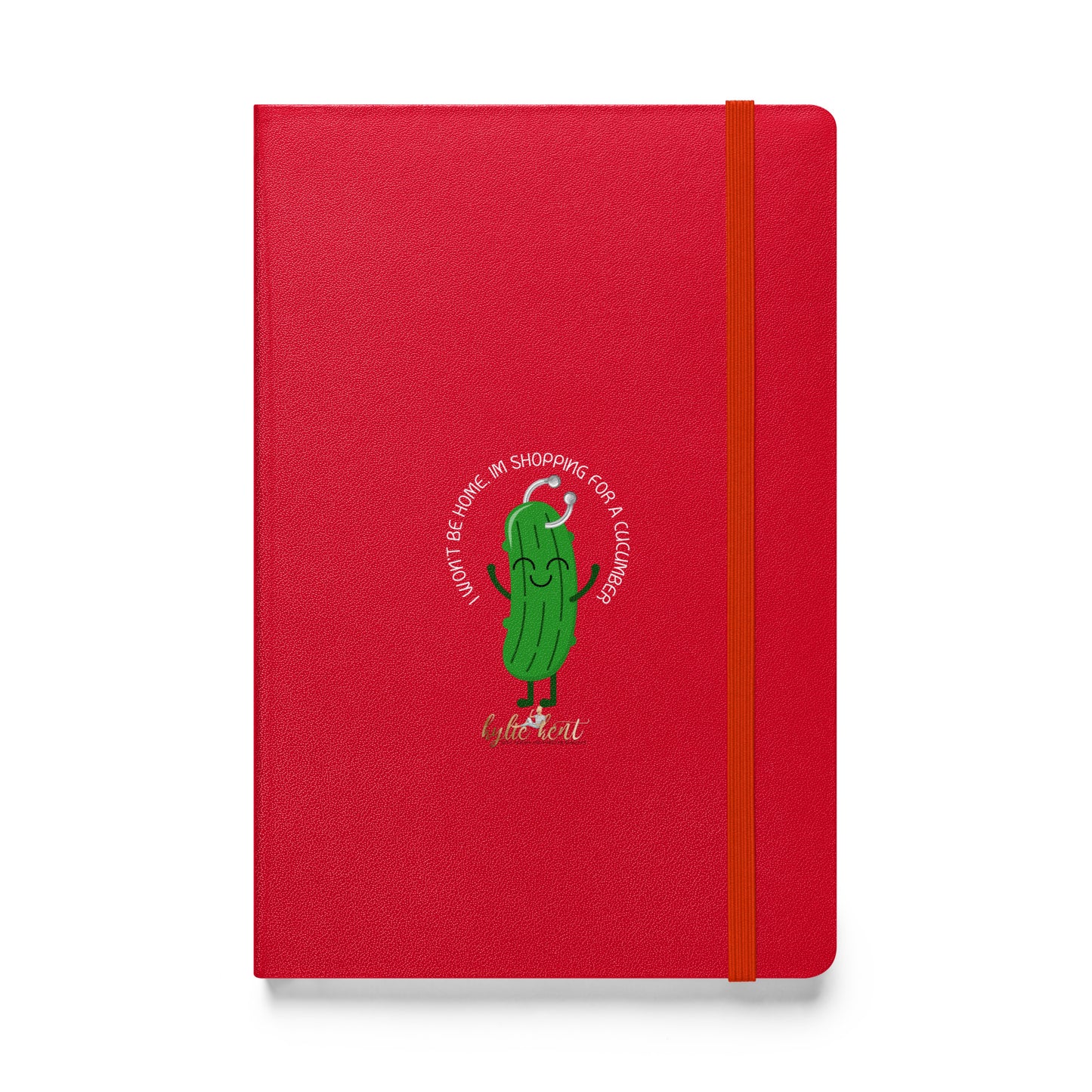 Cucumber Shopping Hardcover bound notebook