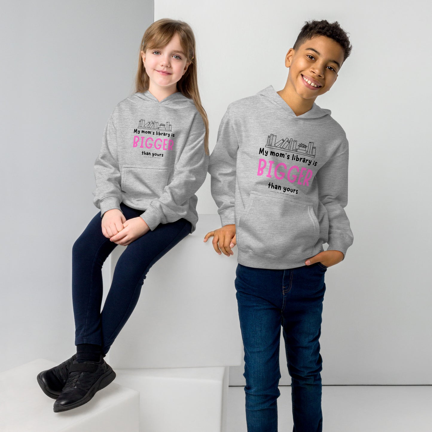 Mom's Library Kids fleece hoodie