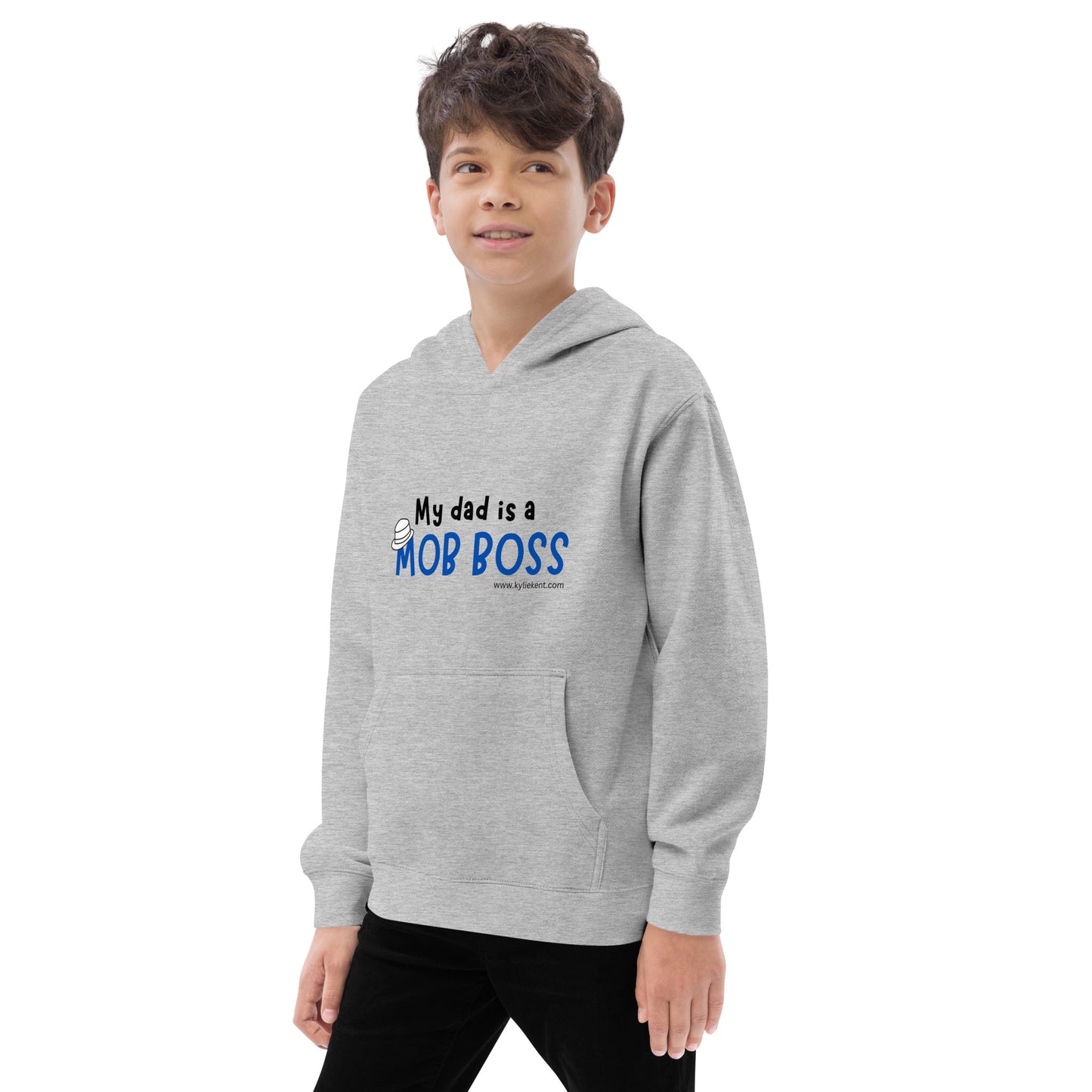 My Dad is a Mob Boss Kids fleece hoodie