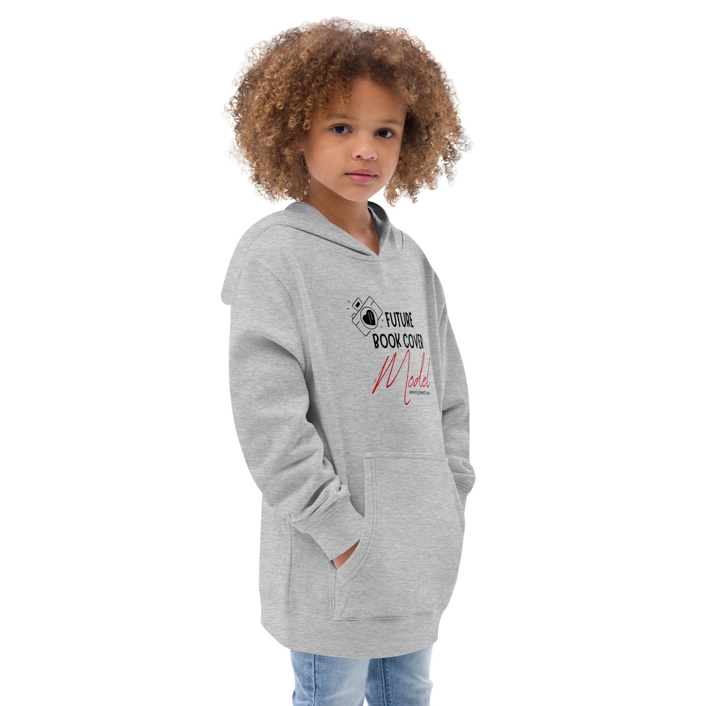 Future Book Cover Model Kids fleece hoodie