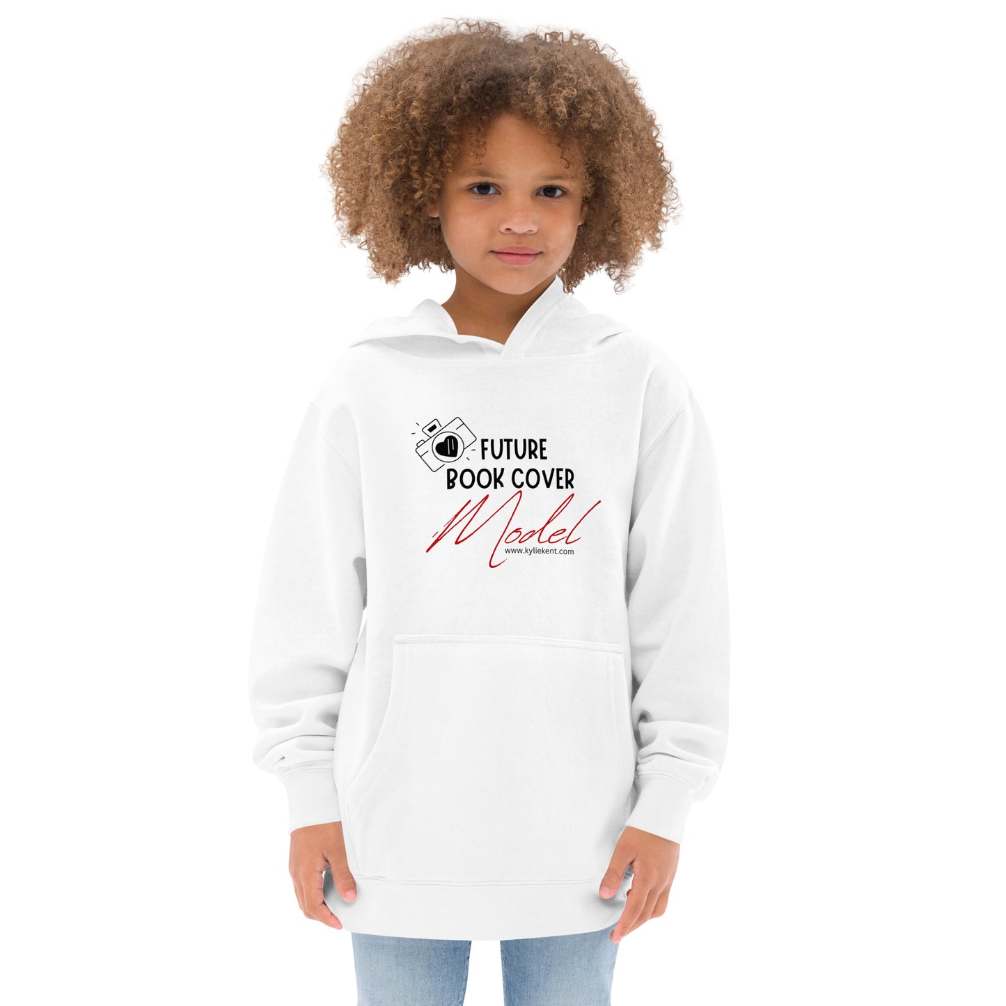 Future Book Cover Model Kids fleece hoodie