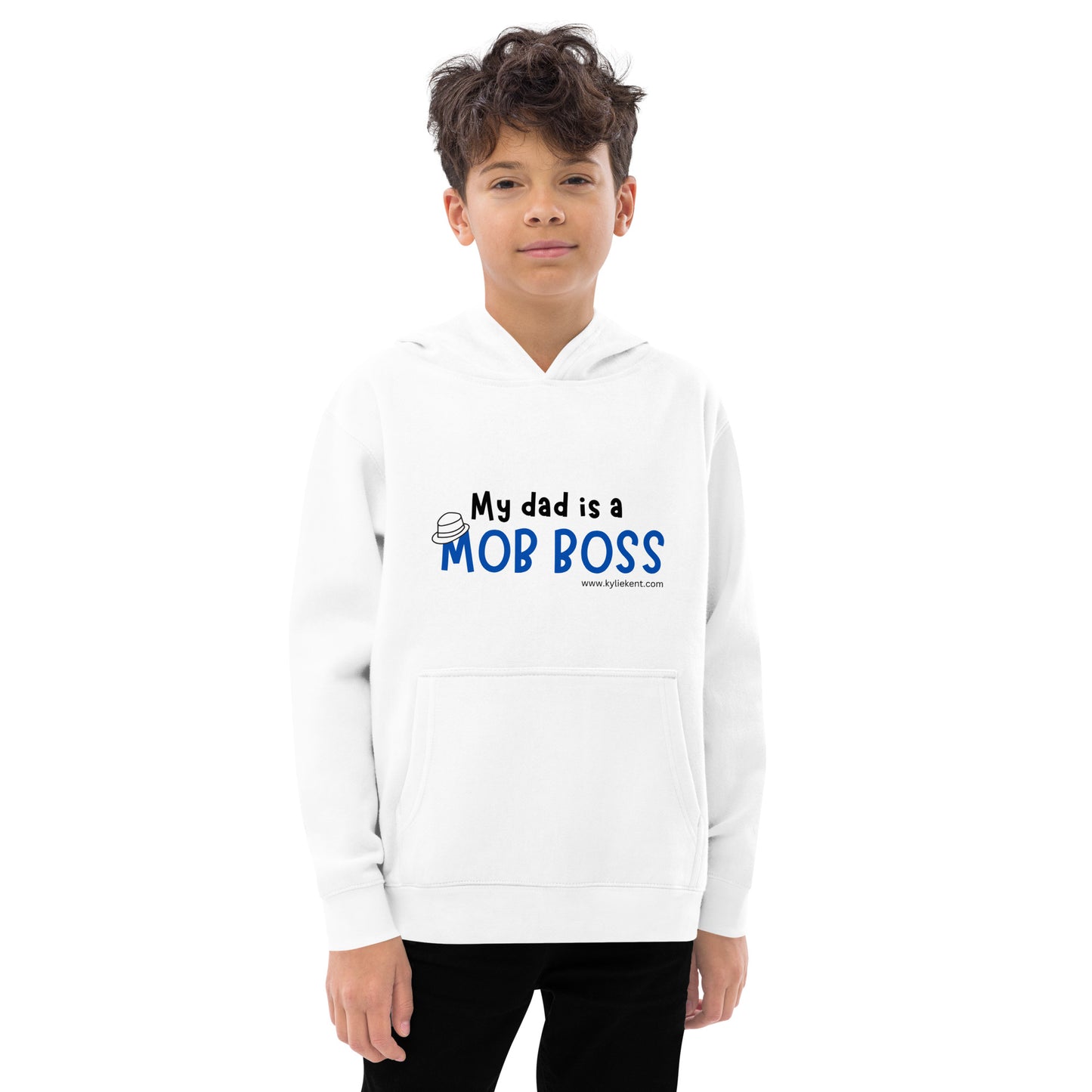 My Dad is a Mob Boss Kids fleece hoodie