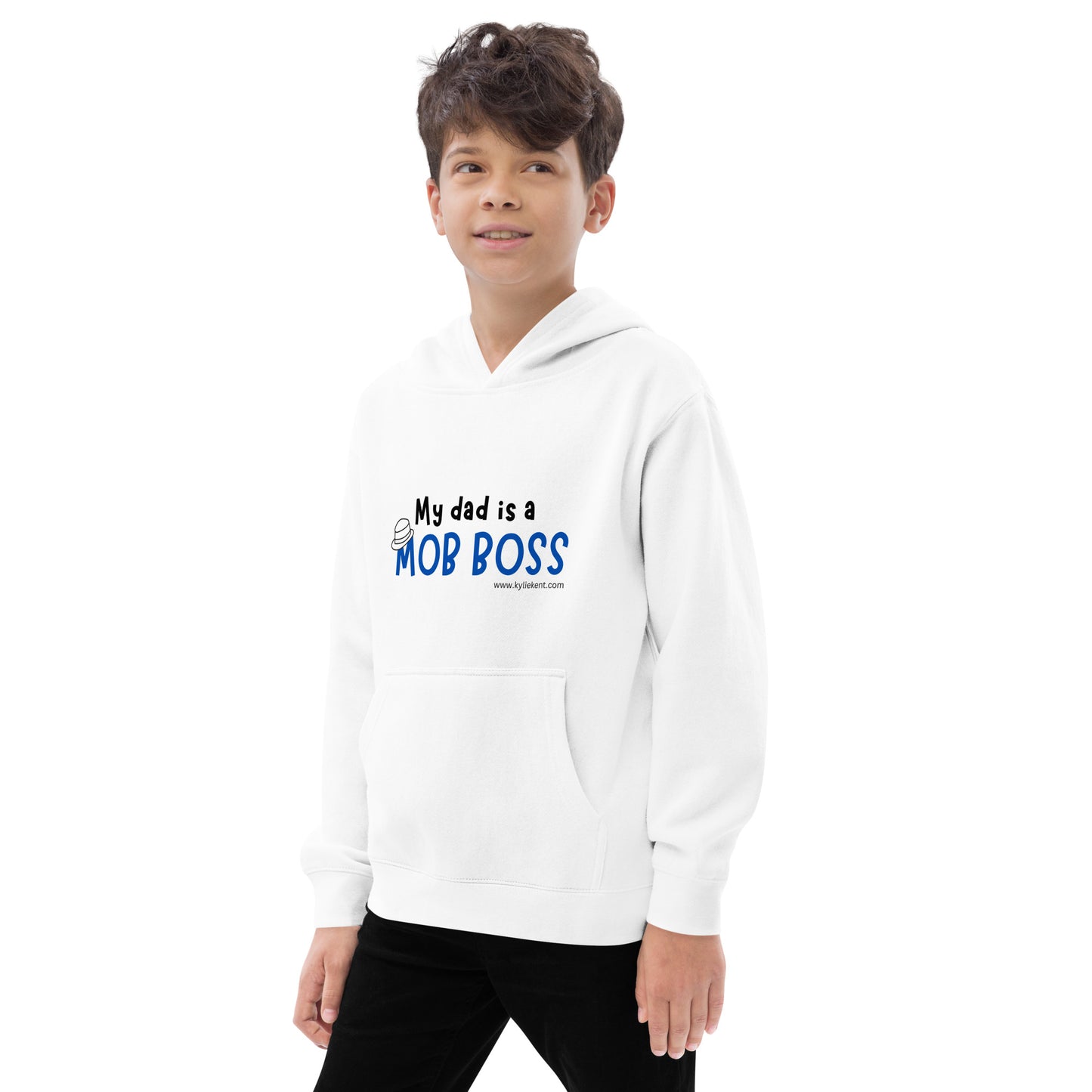 My Dad is a Mob Boss Kids fleece hoodie