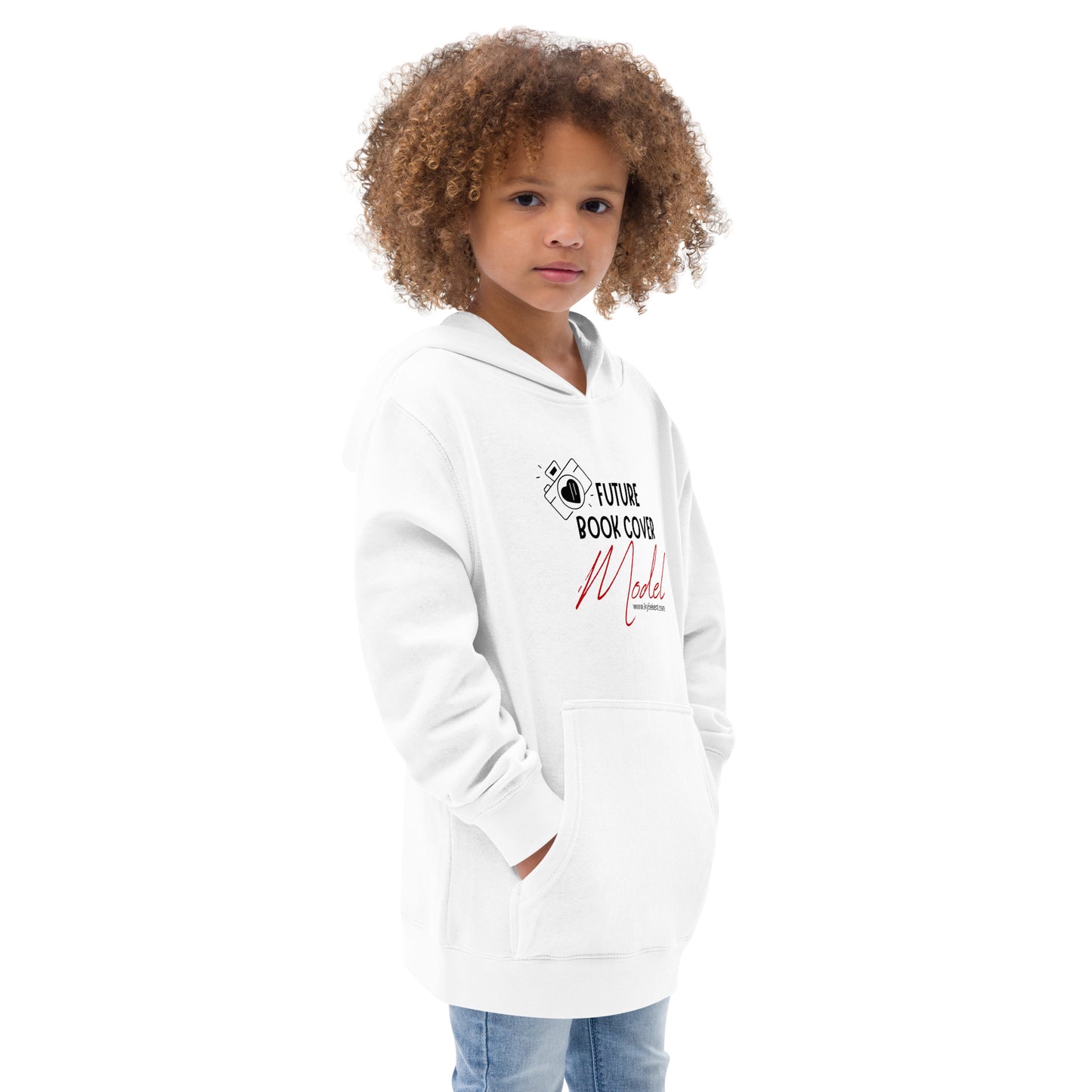 Future Book Cover Model Kids fleece hoodie