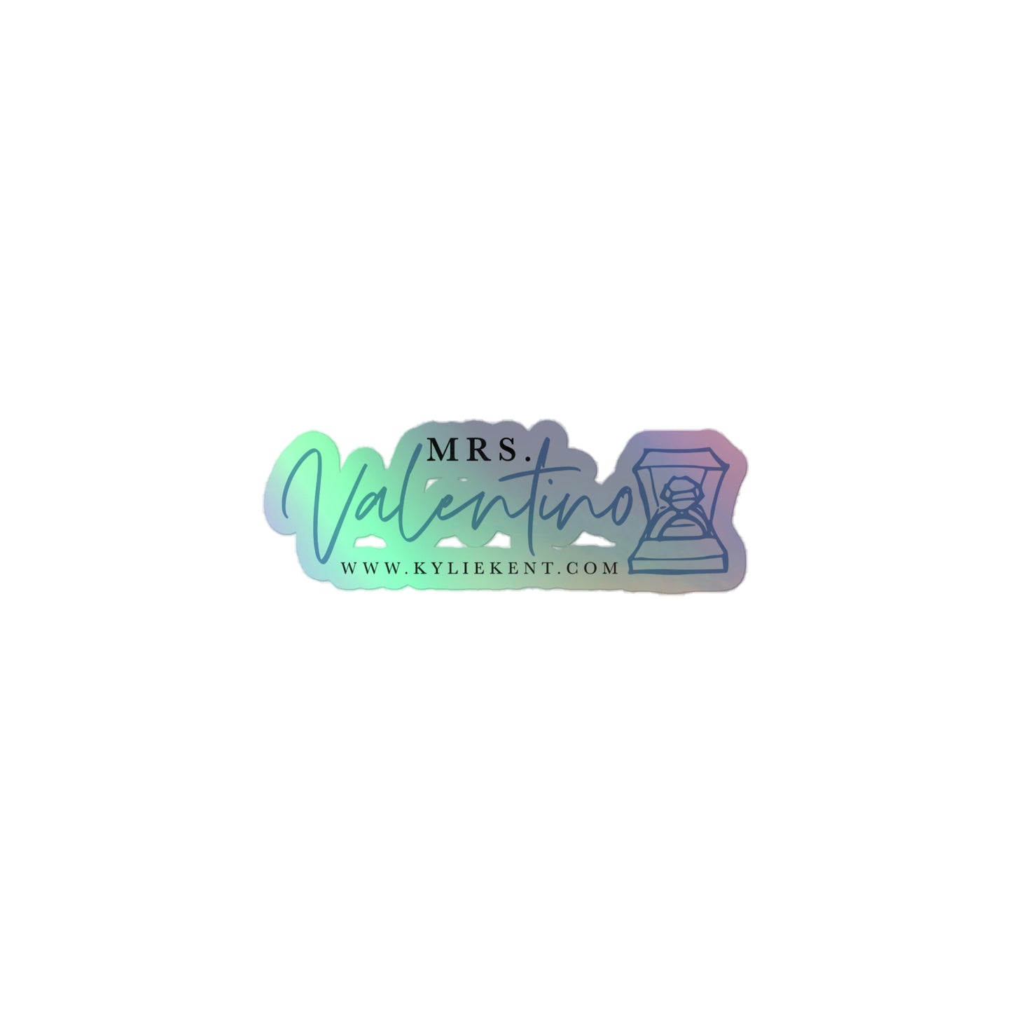 Mrs Valentino (Theo) Holographic stickers