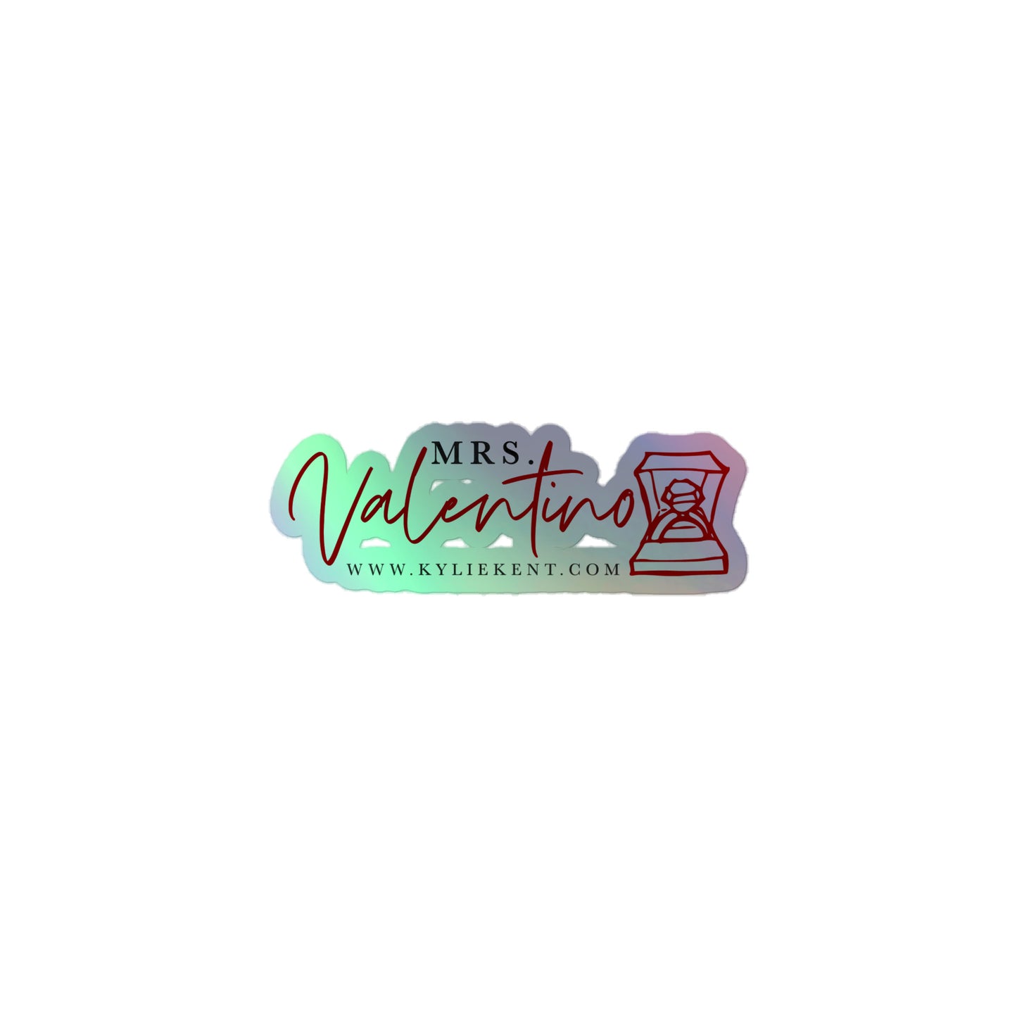 Mrs Valentino (Neo) Holographic stickers