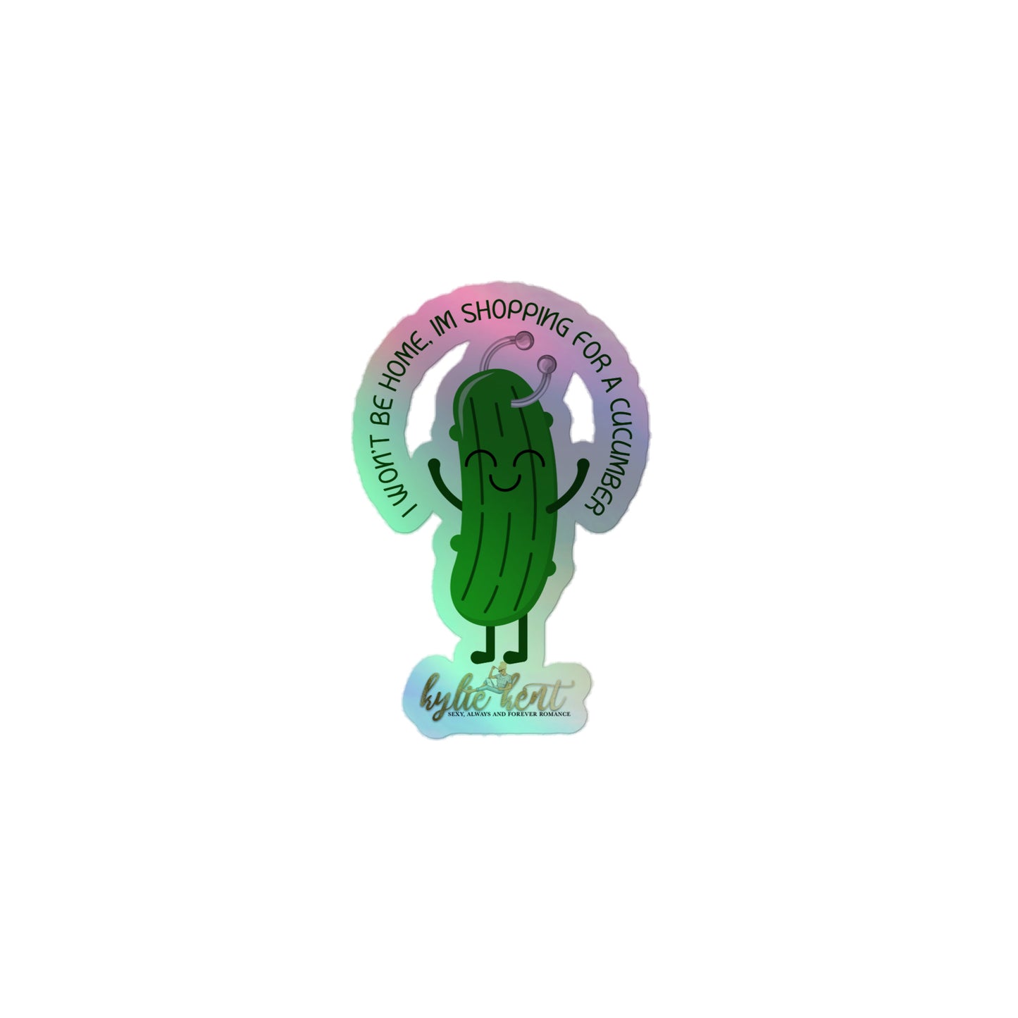 Cumcuber Shopping Holographic stickers