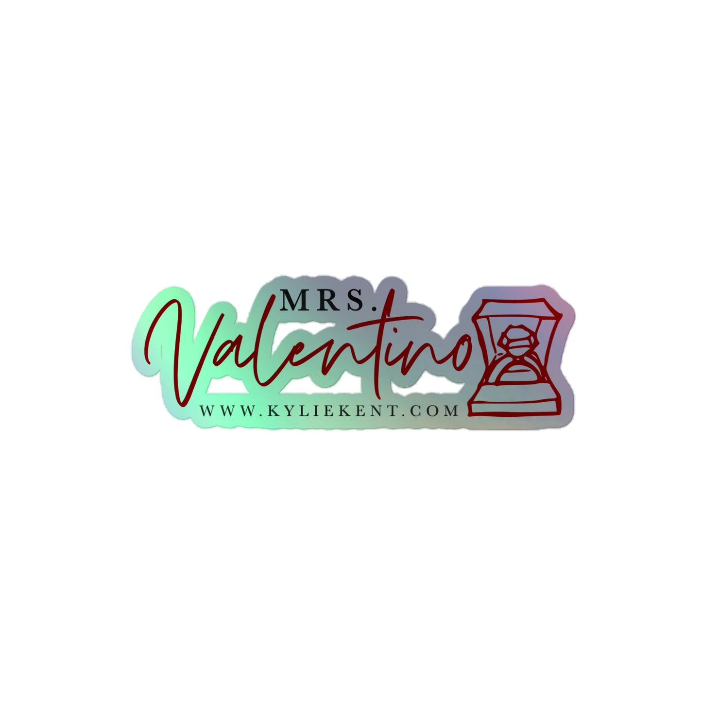 Mrs Valentino (Neo) Holographic stickers