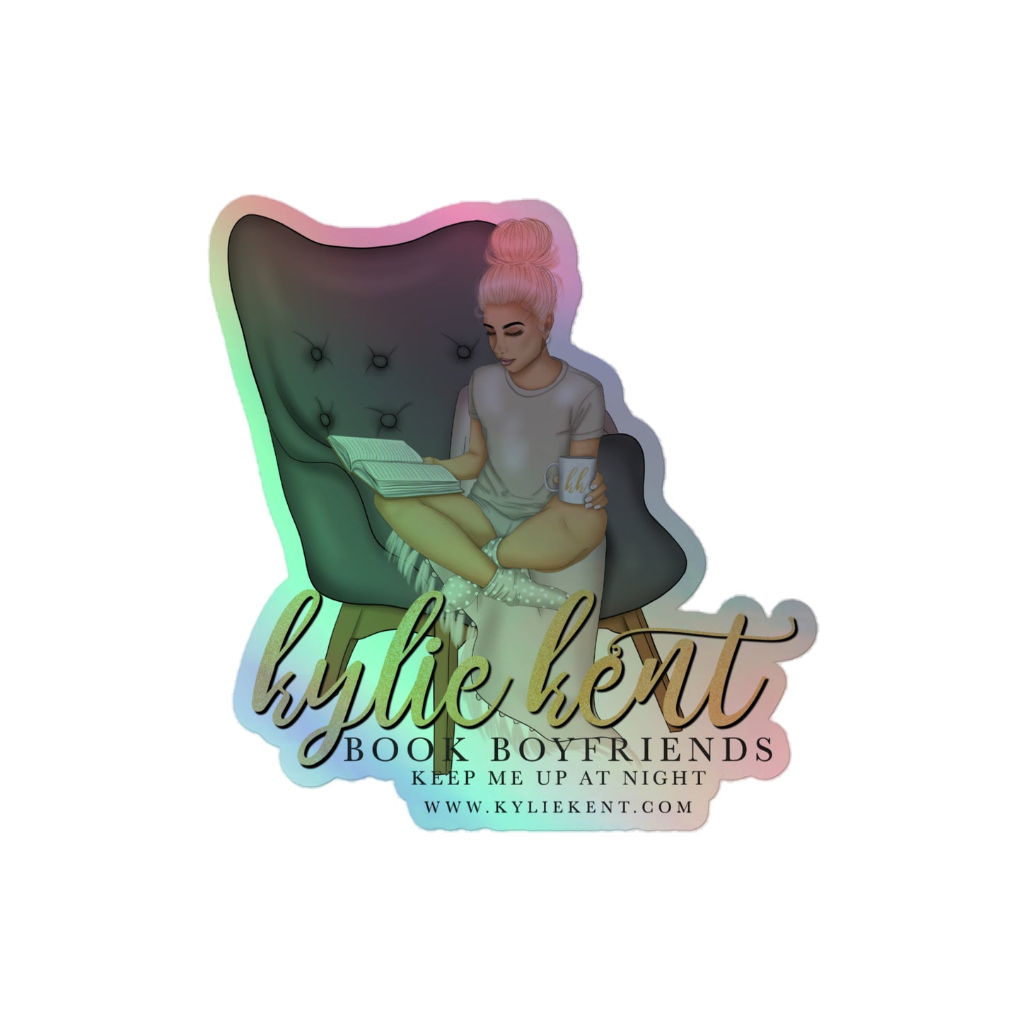 Book Boyfriends Holographic stickers