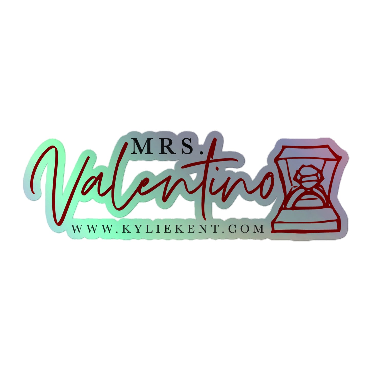 Mrs Valentino (Neo) Holographic stickers