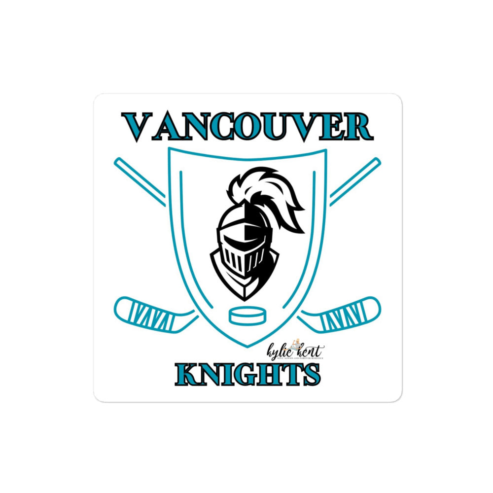 Vancouver Knights Bubble-free stickers