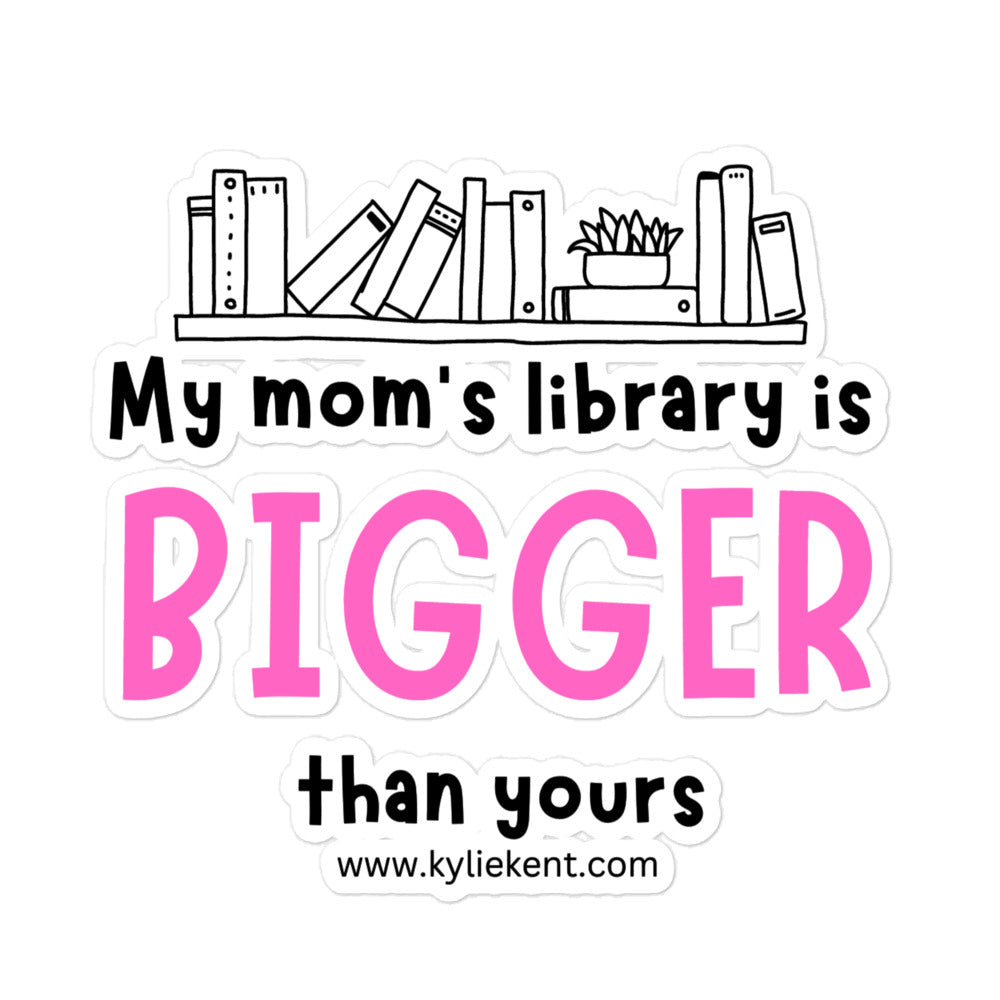 Mom's Library Bubble-free stickers