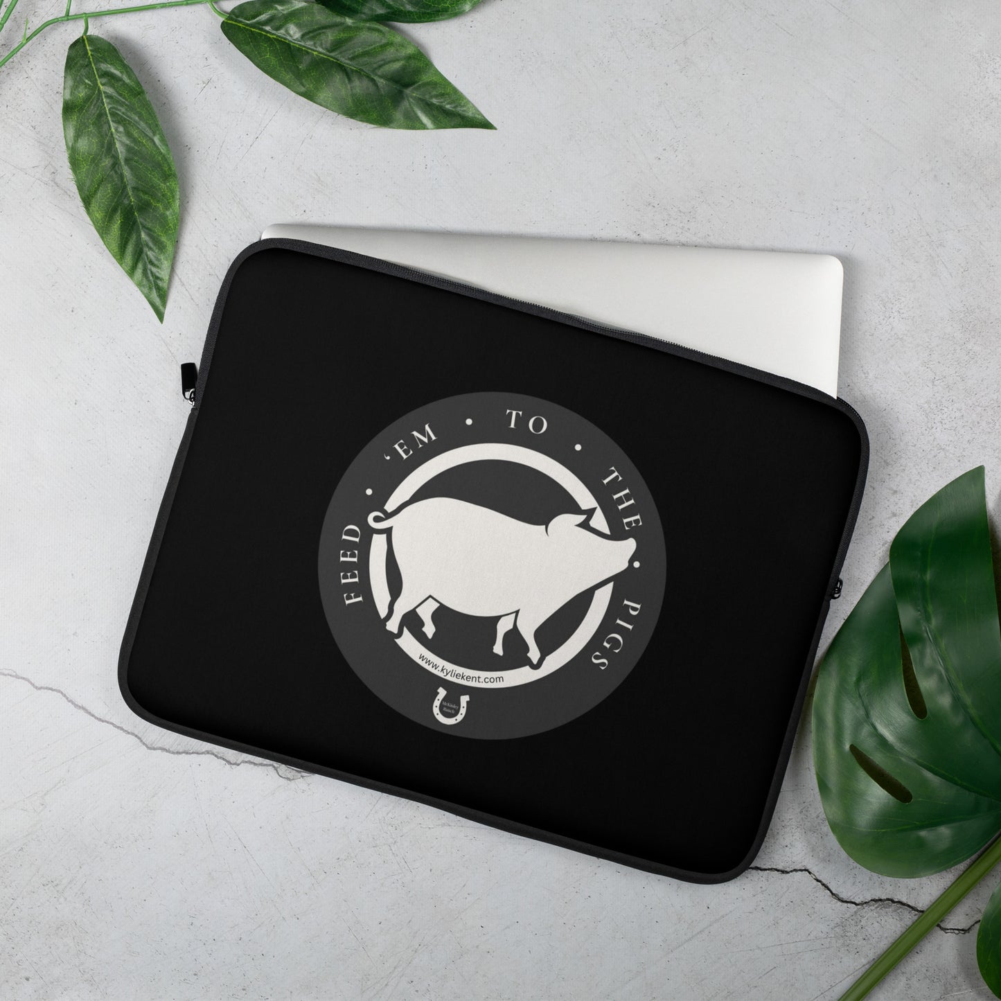 Feed 'em to the Pigs Laptop Sleeve