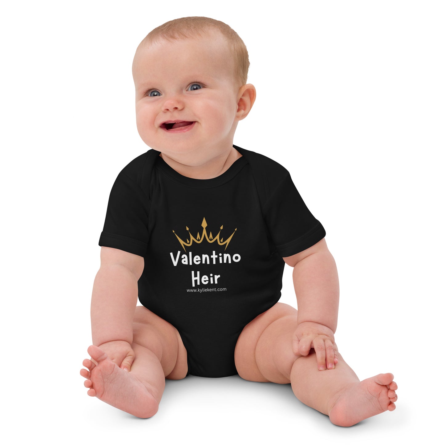 Valentino Heir Organic cotton baby bodysuit