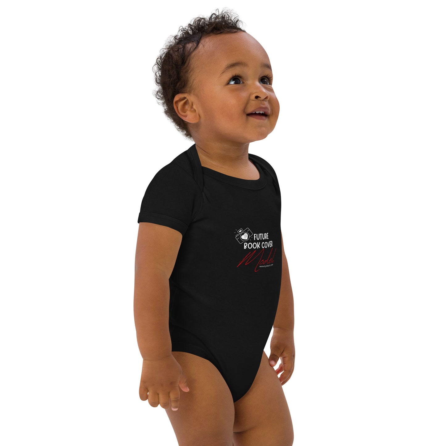 Future Book Cover Model Organic cotton baby bodysuit