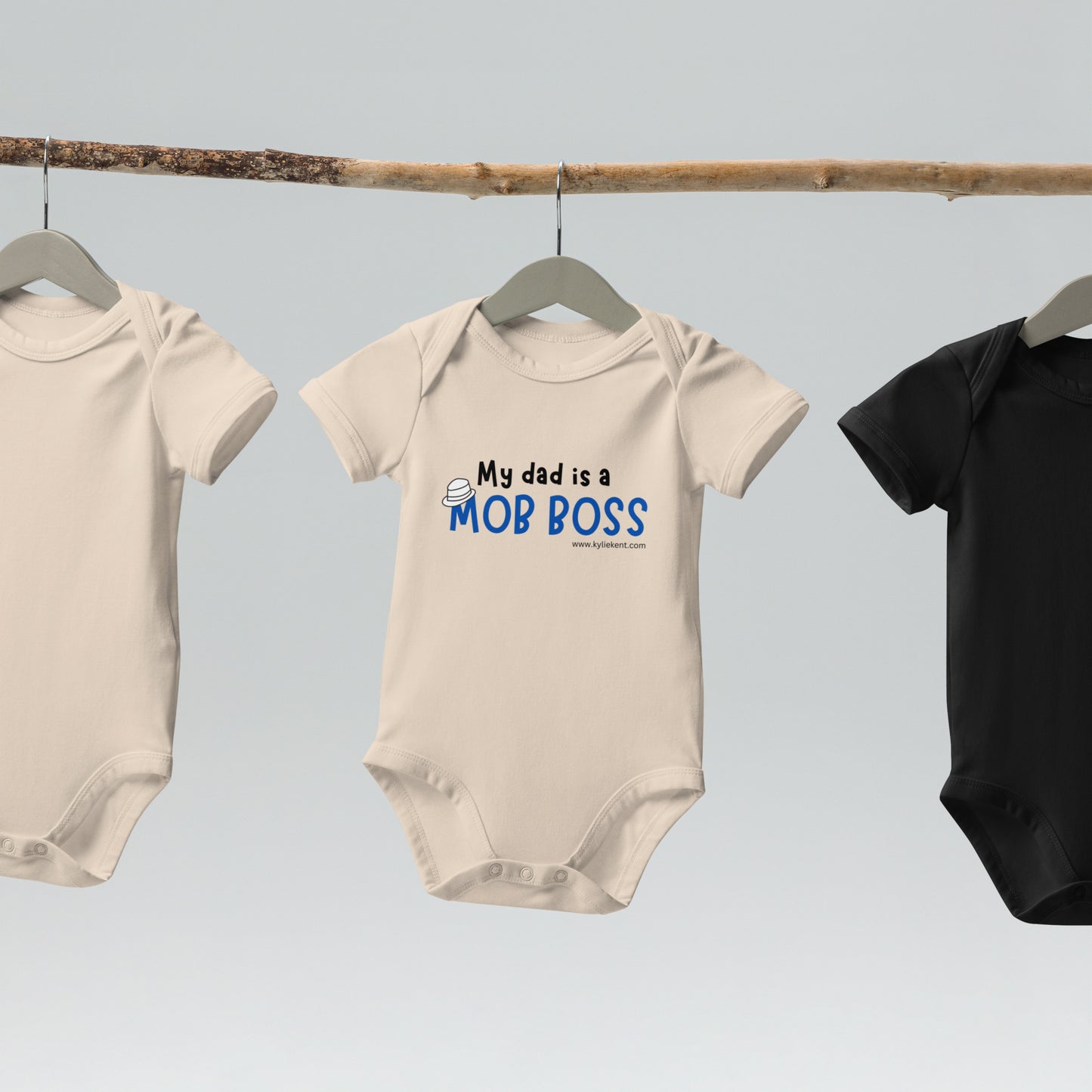 My Dad is a Mob Boss Organic cotton baby bodysuit