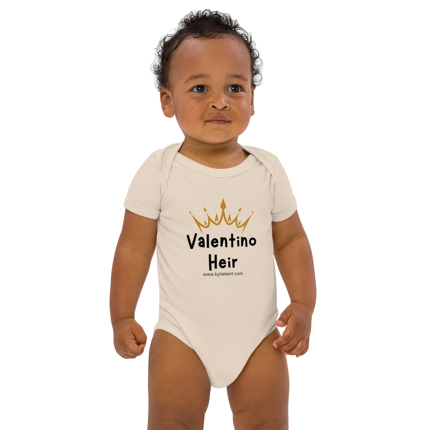 Valentino Heir Organic cotton baby bodysuit