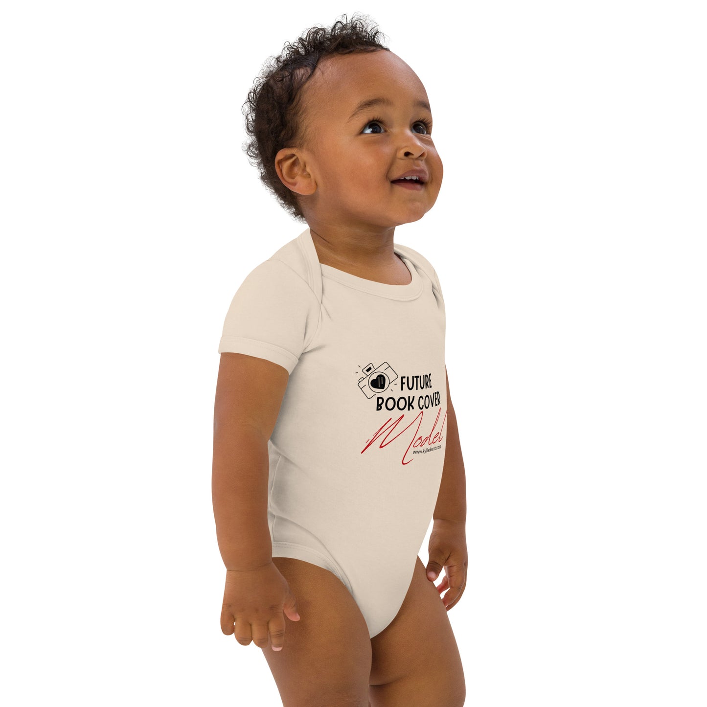 Future Book Cover Model Organic cotton baby bodysuit